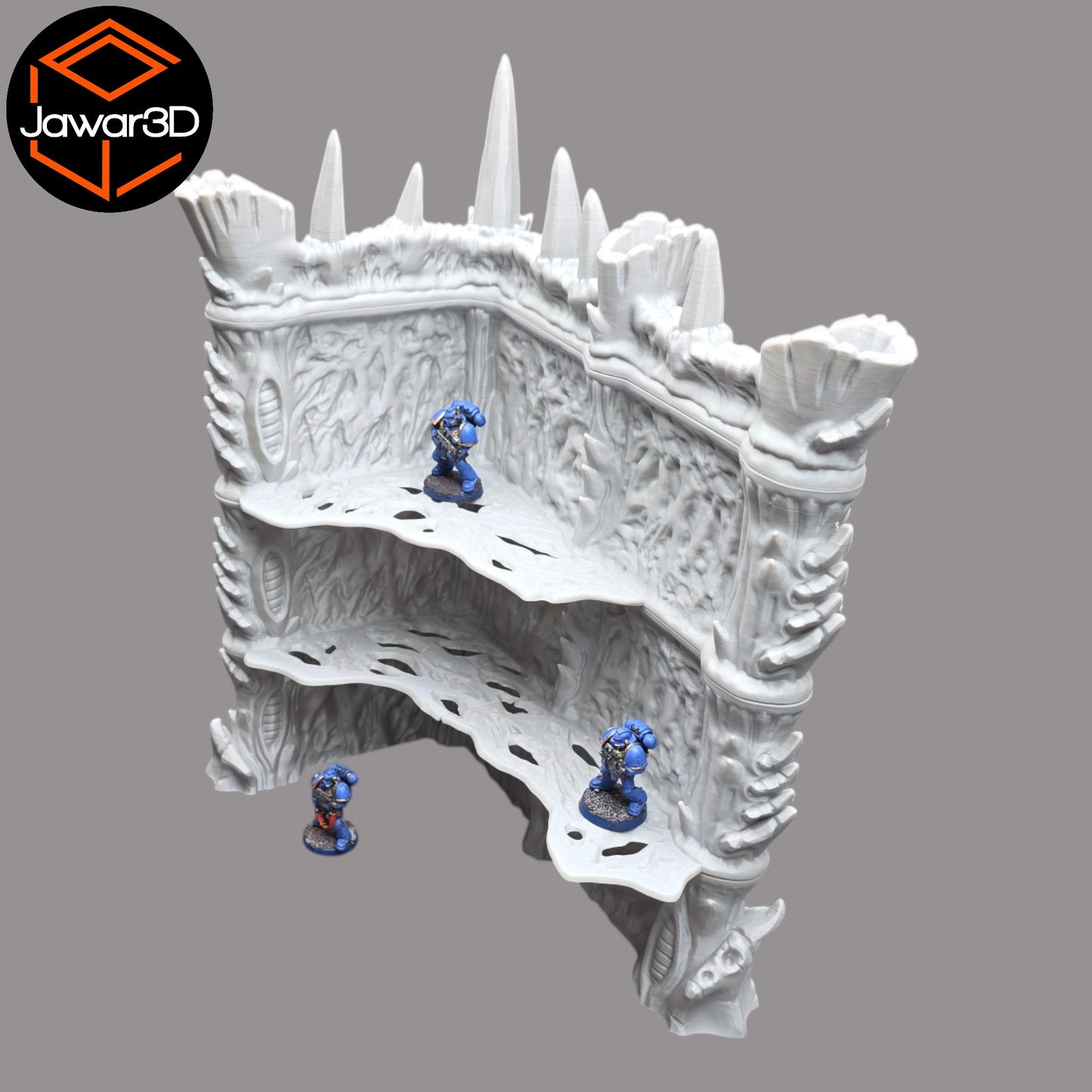 Wargaming 28mm scatter terrain scenery showing 3D-printed item that is compatible with games such as Warhammer 40K, Star Wars Legions, D+D, Dungeons and Dragons, Sci-Fi, Fantasy and other miniature tabletop games. Brand Jawar3d found at www.jawar3d.co.uk.