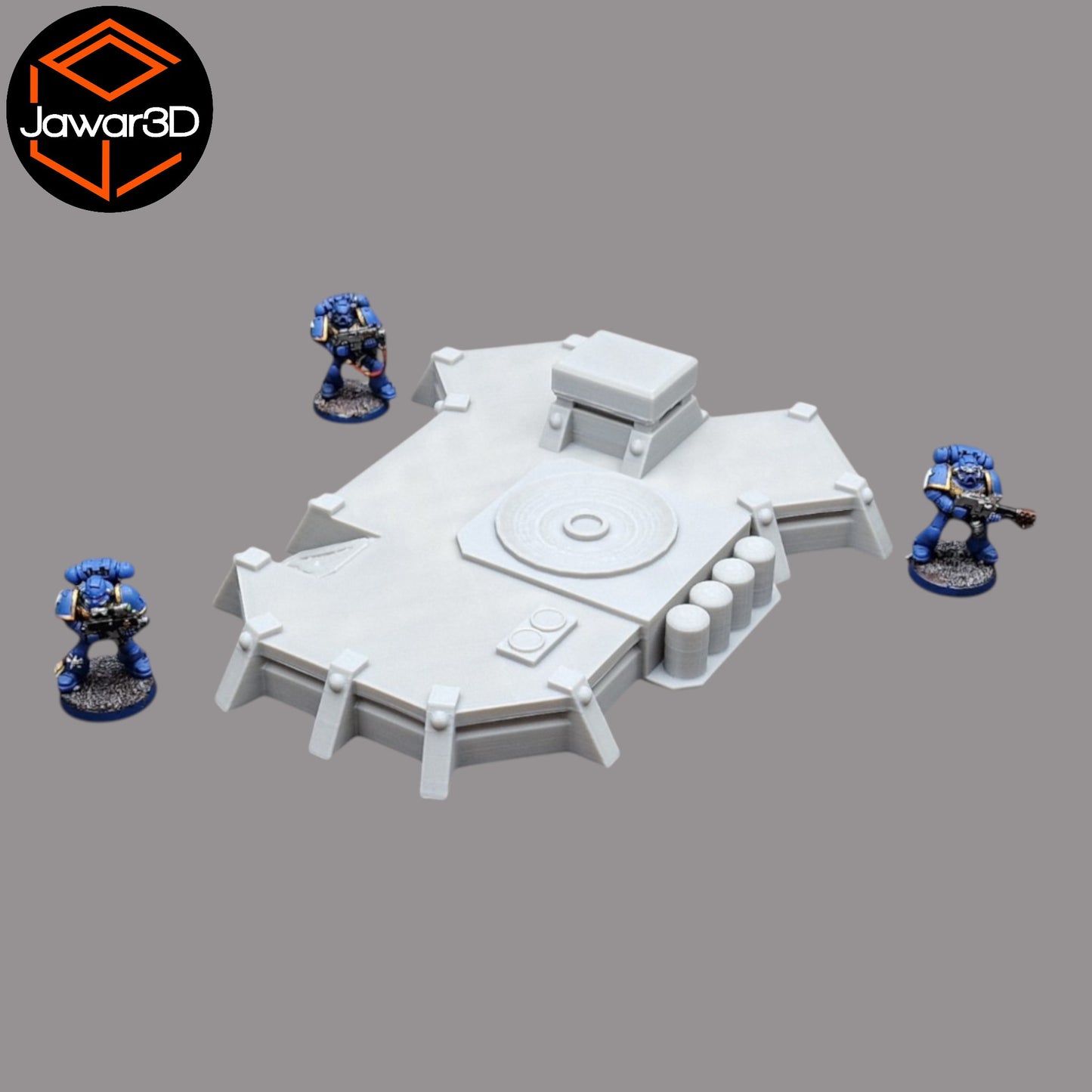 Wargaming 28mm scatter terrain scenery showing 3D-printed item that is compatible with games such as Warhammer 40K, Star Wars Legions, D+D, Dungeons and Dragons, Sci-Fi, Fantasy and other miniature tabletop games. Brand Jawar3d found at www.jawar3d.co.uk.