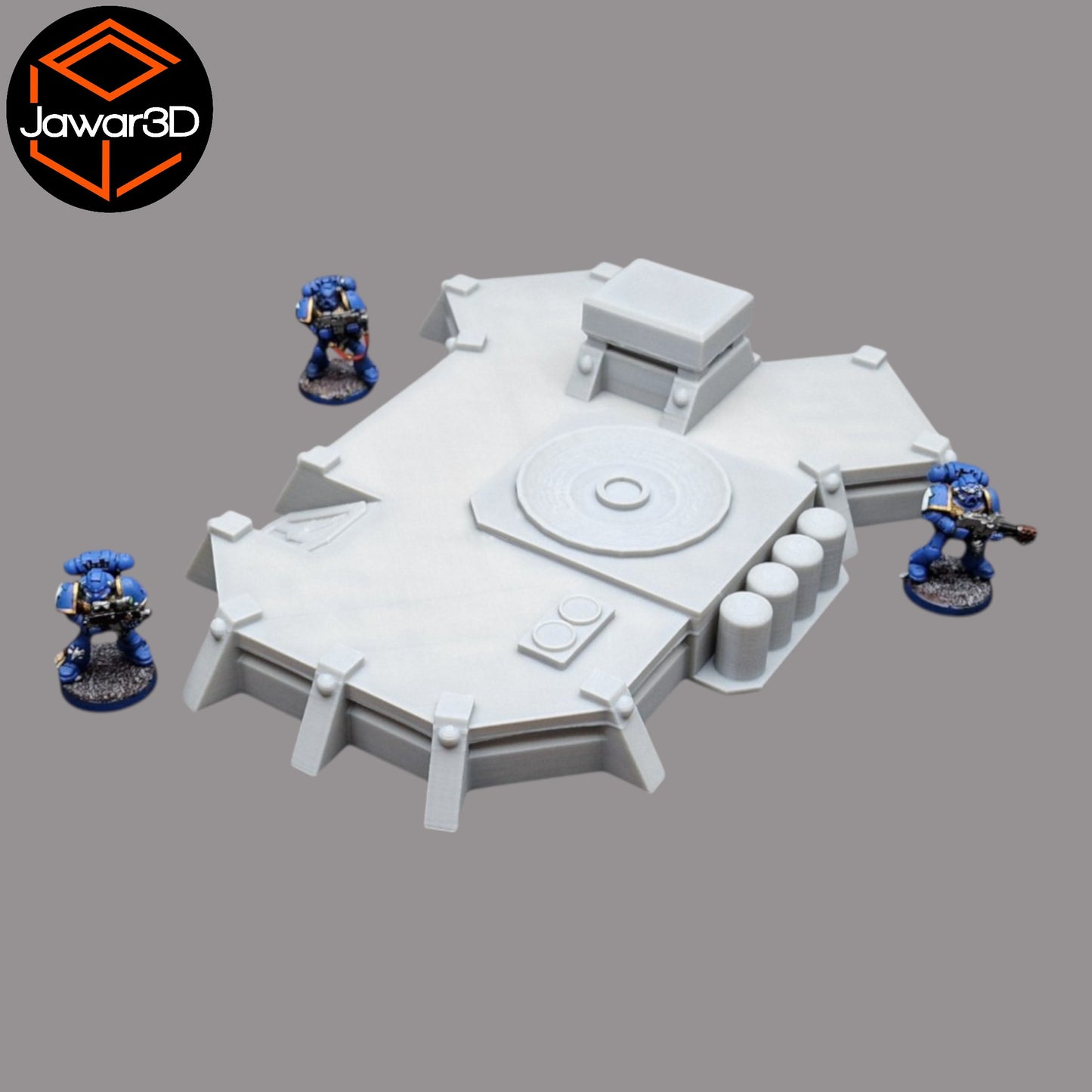 Wargaming 28mm scatter terrain scenery showing 3D-printed item that is compatible with games such as Warhammer 40K, Star Wars Legions, D+D, Dungeons and Dragons, Sci-Fi, Fantasy and other miniature tabletop games. Brand Jawar3d found at www.jawar3d.co.uk.