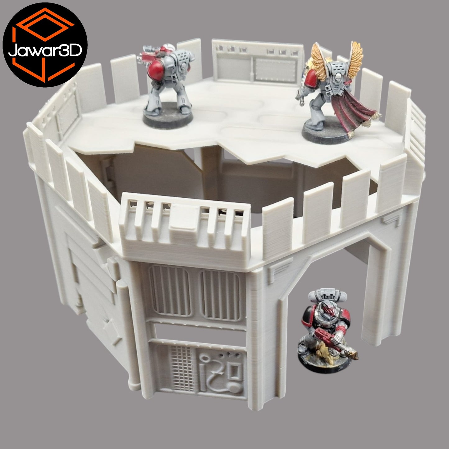 Wargaming 28mm scatter terrain scenery showing 3D-printed item that is compatible with games such as Warhammer 40K, Star Wars Legions, D+D, Dungeons and Dragons, Sci-Fi, Fantasy and other miniature tabletop games. Brand Jawar3d found at www.jawar3d.co.uk.