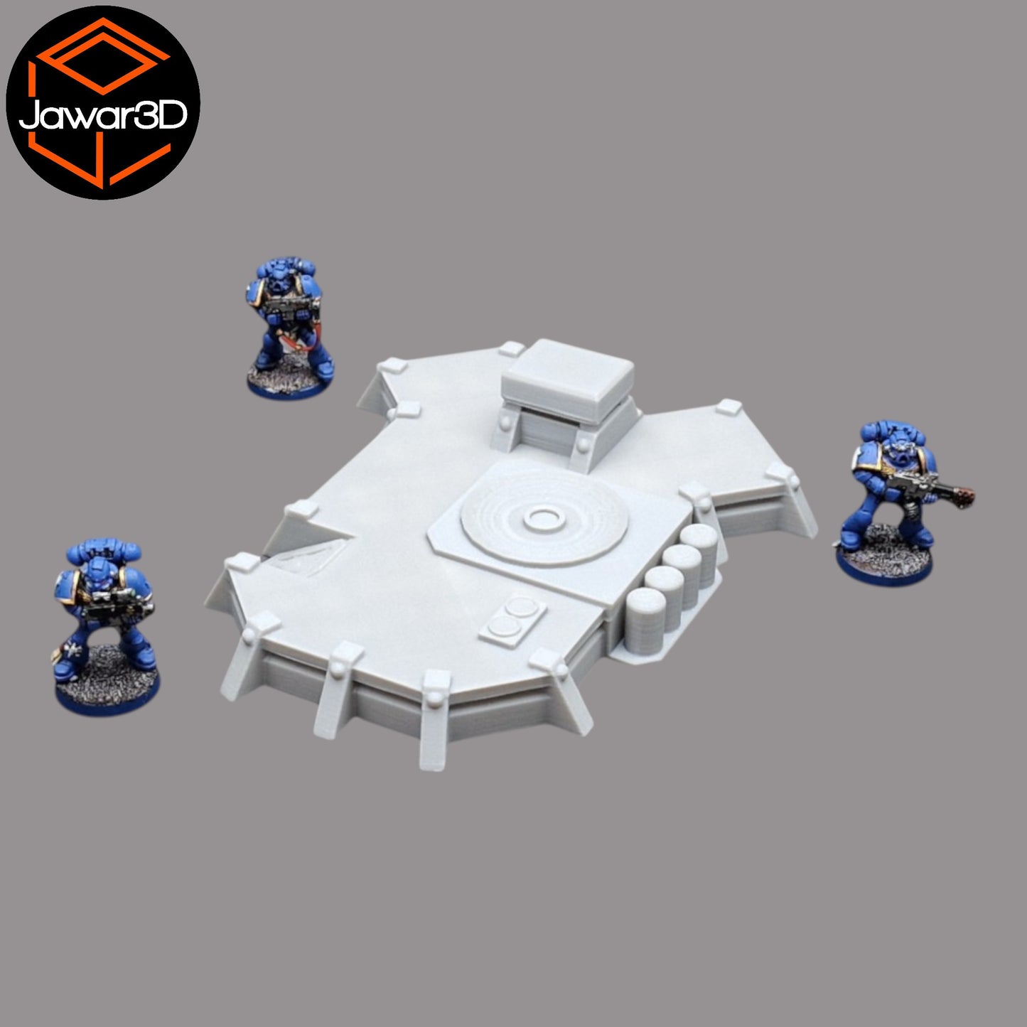 Wargaming 28mm scatter terrain scenery showing 3D-printed item that is compatible with games such as Warhammer 40K, Star Wars Legions, D+D, Dungeons and Dragons, Sci-Fi, Fantasy and other miniature tabletop games. Brand Jawar3d found at www.jawar3d.co.uk.