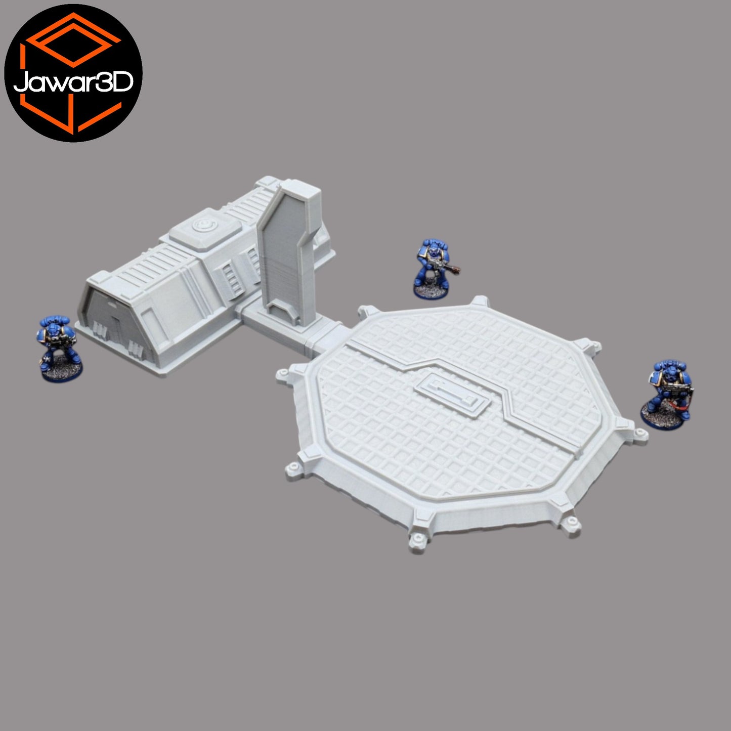 Wargaming 28mm scatter terrain scenery showing 3D-printed item that is compatible with games such as Warhammer 40K, Star Wars Legions, D+D, Dungeons and Dragons, Sci-Fi, Fantasy and other miniature tabletop games. Brand Jawar3d found at www.jawar3d.co.uk.