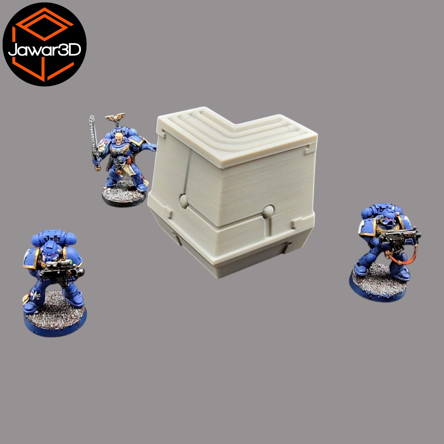 Wargaming 28mm scatter terrain scenery showing 3D-printed item that is compatible with games such as Warhammer 40K, Star Wars Legions, D+D, Dungeons and Dragons, Sci-Fi, Fantasy and other miniature tabletop games. Brand Jawar3d found at www.jawar3d.co.uk.