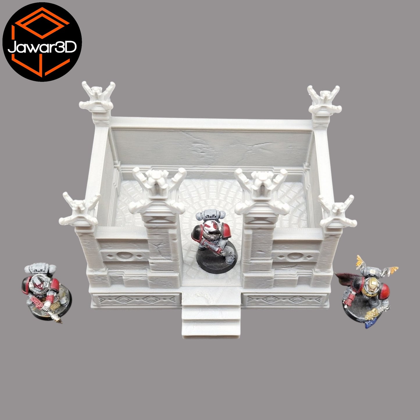 Wargaming 28mm scatter terrain scenery showing 3D-printed item that is compatible with games such as Warhammer 40K, Star Wars Legions, D+D, Dungeons and Dragons, Sci-Fi, Fantasy and other miniature tabletop games. Brand Jawar3d found at www.jawar3d.co.uk.