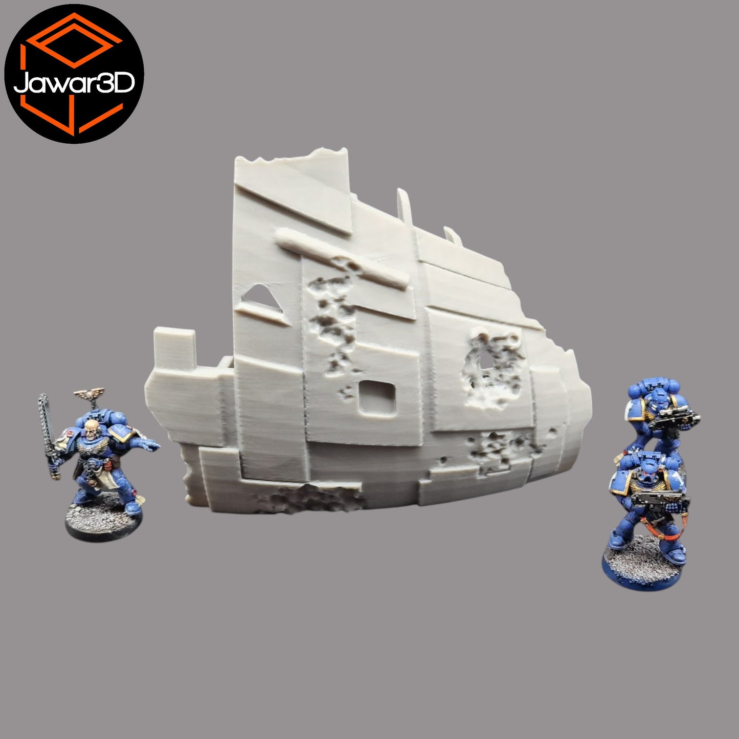 Wargaming 28mm scatter terrain scenery showing 3D-printed item that is compatible with games such as Warhammer 40K, Star Wars Legions, D+D, Dungeons and Dragons, Sci-Fi, Fantasy and other miniature tabletop games. Brand Jawar3d found at www.jawar3d.co.uk.