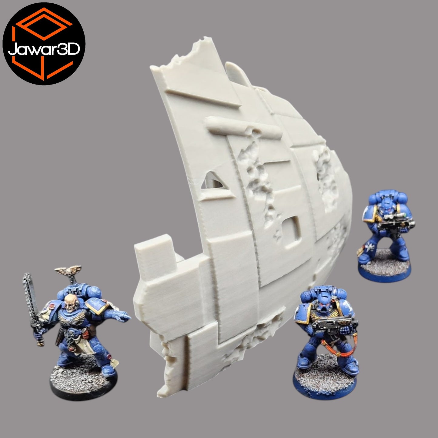 Wargaming 28mm scatter terrain scenery showing 3D-printed item that is compatible with games such as Warhammer 40K, Star Wars Legions, D+D, Dungeons and Dragons, Sci-Fi, Fantasy and other miniature tabletop games. Brand Jawar3d found at www.jawar3d.co.uk.