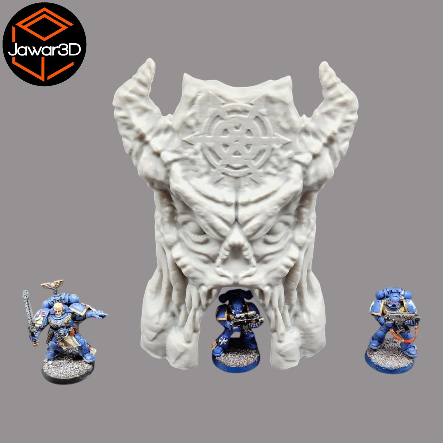 Wargaming 28mm scatter terrain scenery showing 3D-printed item that is compatible with games such as Warhammer 40K, Star Wars Legions, D+D, Dungeons and Dragons, Sci-Fi, Fantasy and other miniature tabletop games. Brand Jawar3d found at www.jawar3d.co.uk.