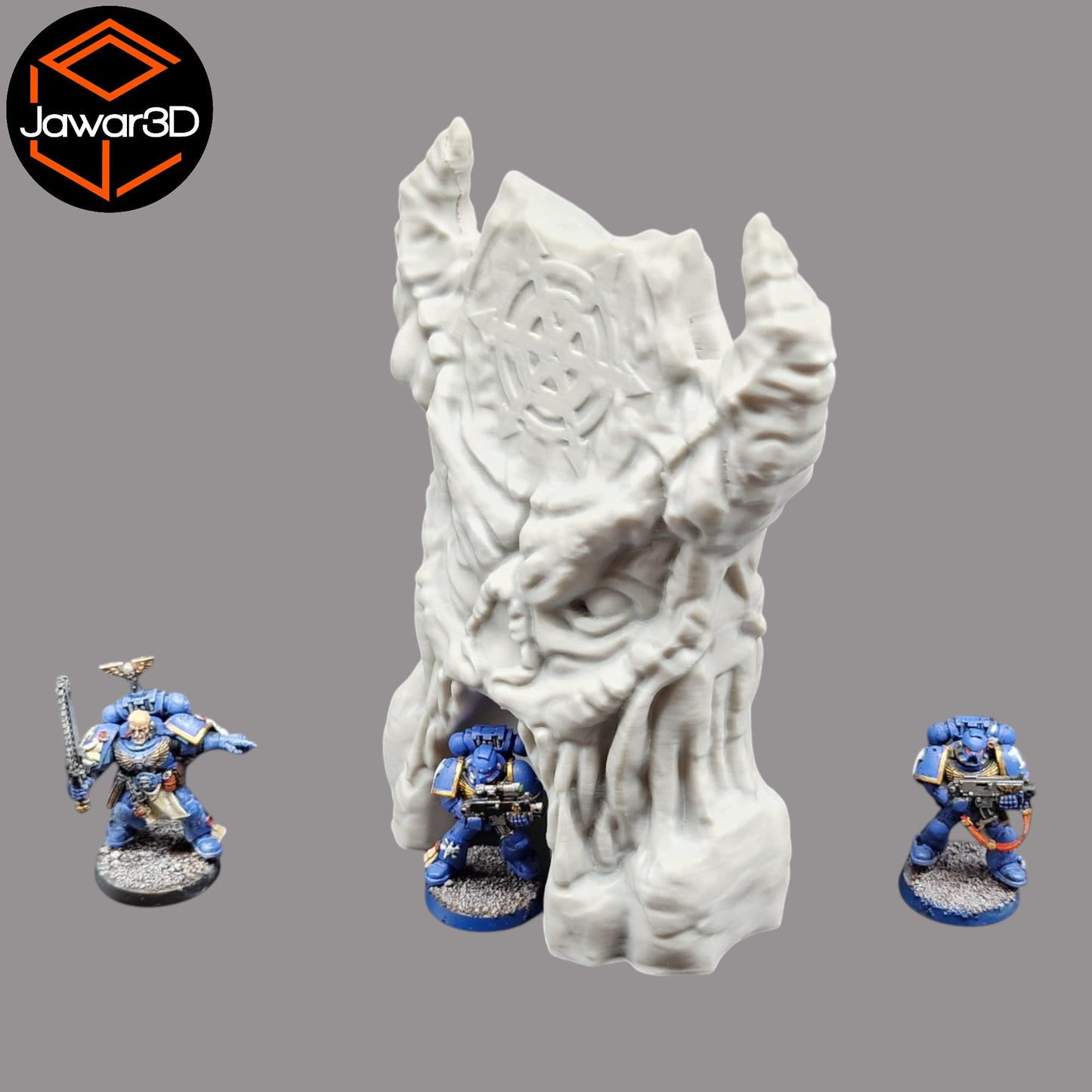 Wargaming 28mm scatter terrain scenery showing 3D-printed item that is compatible with games such as Warhammer 40K, Star Wars Legions, D+D, Dungeons and Dragons, Sci-Fi, Fantasy and other miniature tabletop games. Brand Jawar3d found at www.jawar3d.co.uk.
