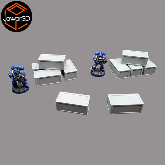 Wargaming 28mm scatter terrain scenery showing 3D-printed item that is compatible with games such as Warhammer 40K, Star Wars Legions, D+D, Dungeons and Dragons, Sci-Fi, Fantasy and other miniature tabletop games. Brand Jawar3d found at www.jawar3d.co.uk.