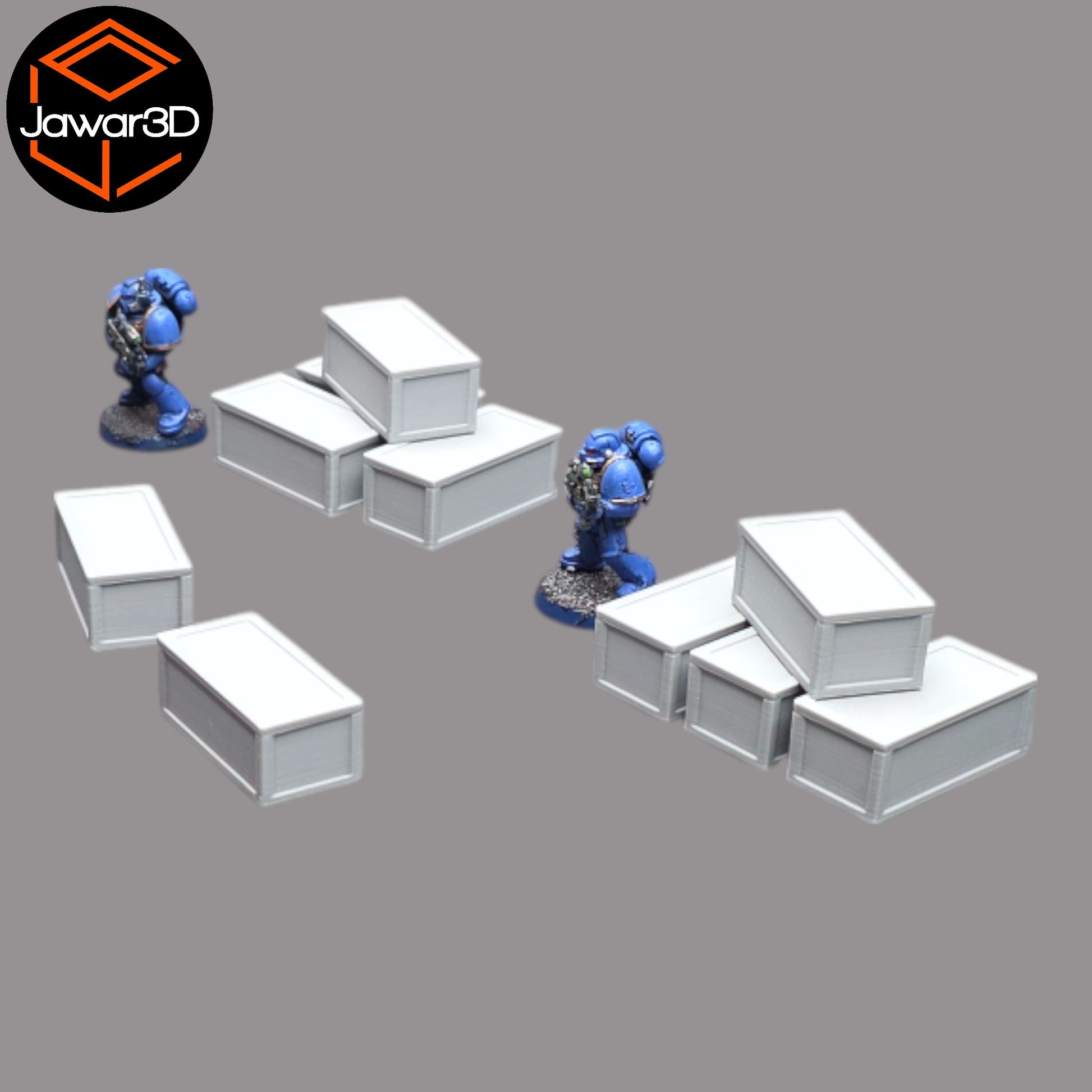 Wargaming 28mm scatter terrain scenery showing 3D-printed item that is compatible with games such as Warhammer 40K, Star Wars Legions, D+D, Dungeons and Dragons, Sci-Fi, Fantasy and other miniature tabletop games. Brand Jawar3d found at www.jawar3d.co.uk.