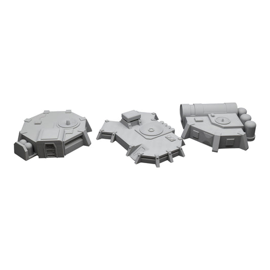 Wargaming 28mm scatter terrain scenery showing 3D-printed item that is compatible with games such as Warhammer 40K, Star Wars Legions, D+D, Dungeons and Dragons, Sci-Fi, Fantasy and other miniature tabletop games. Brand Jawar3d found at www.jawar3d.co.uk.
