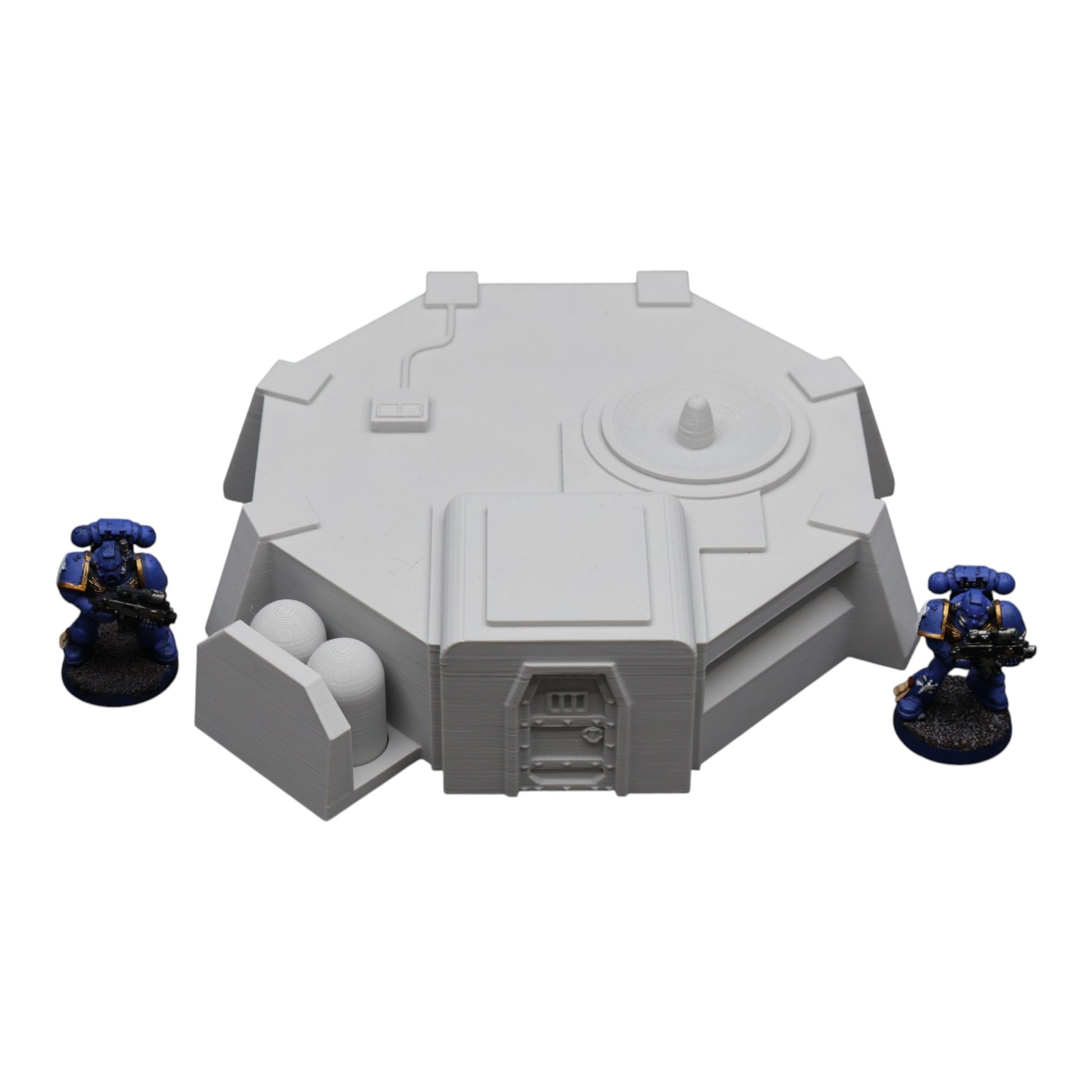 Wargaming 28mm scatter terrain scenery showing 3D-printed item that is compatible with games such as Warhammer 40K, Star Wars Legions, D+D, Dungeons and Dragons, Sci-Fi, Fantasy and other miniature tabletop games. Brand Jawar3d found at www.jawar3d.co.uk.