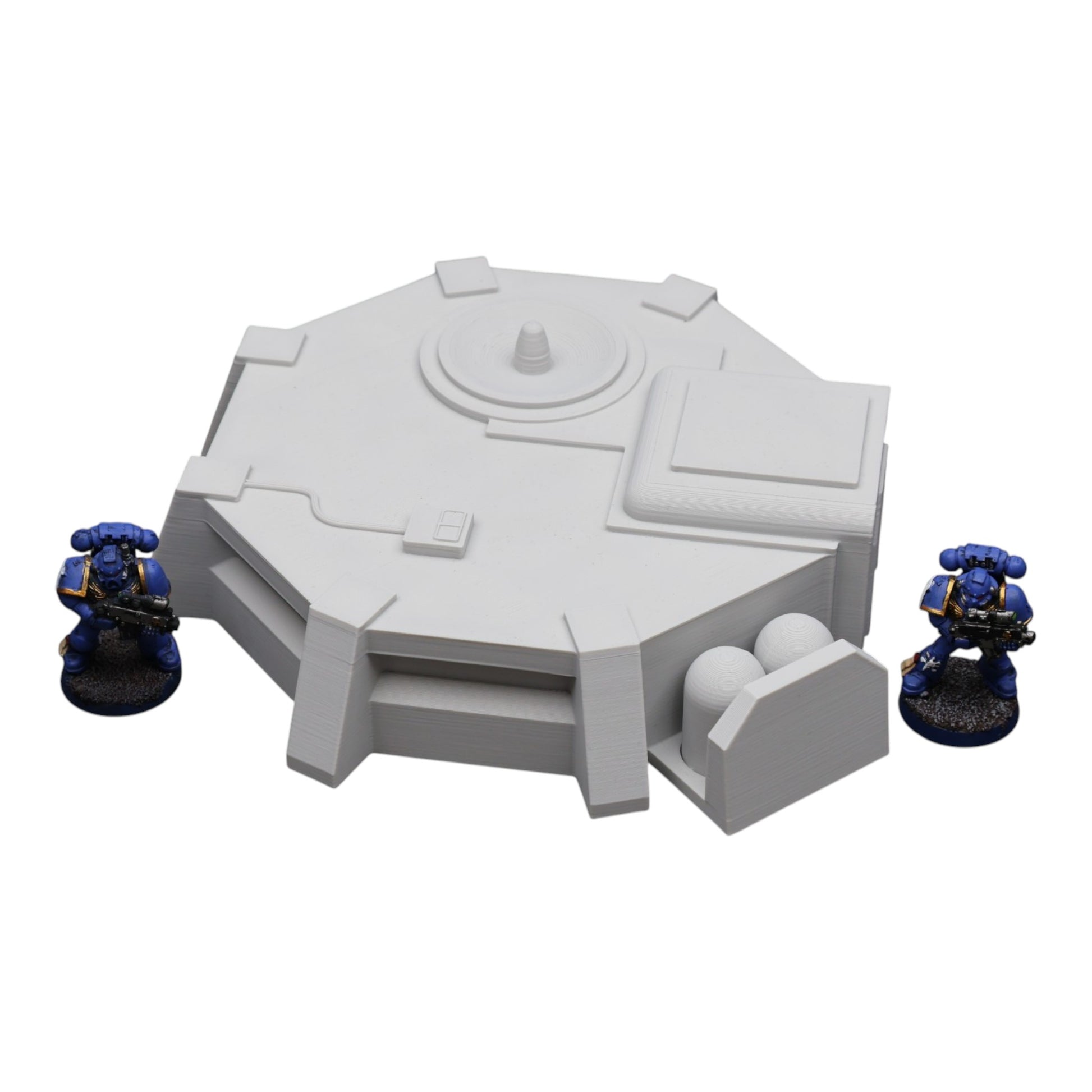 Wargaming 28mm scatter terrain scenery showing 3D-printed item that is compatible with games such as Warhammer 40K, Star Wars Legions, D+D, Dungeons and Dragons, Sci-Fi, Fantasy and other miniature tabletop games. Brand Jawar3d found at www.jawar3d.co.uk.
