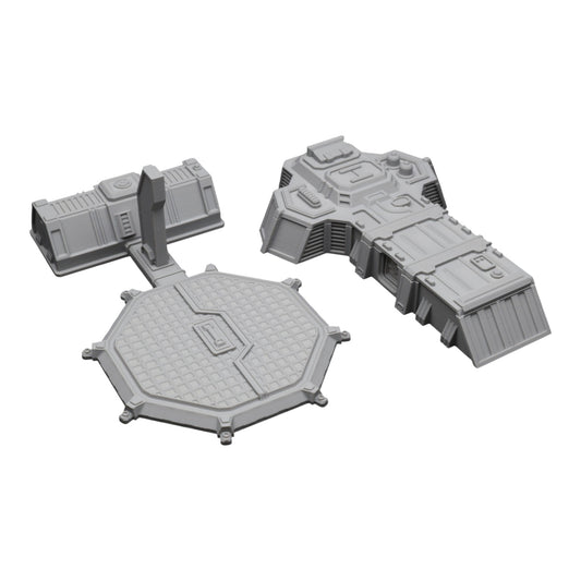 Wargaming 28mm scatter terrain scenery showing 3D-printed item that is compatible with games such as Warhammer 40K, Star Wars Legions, D+D, Dungeons and Dragons, Sci-Fi, Fantasy and other miniature tabletop games. Brand Jawar3d found at www.jawar3d.co.uk.