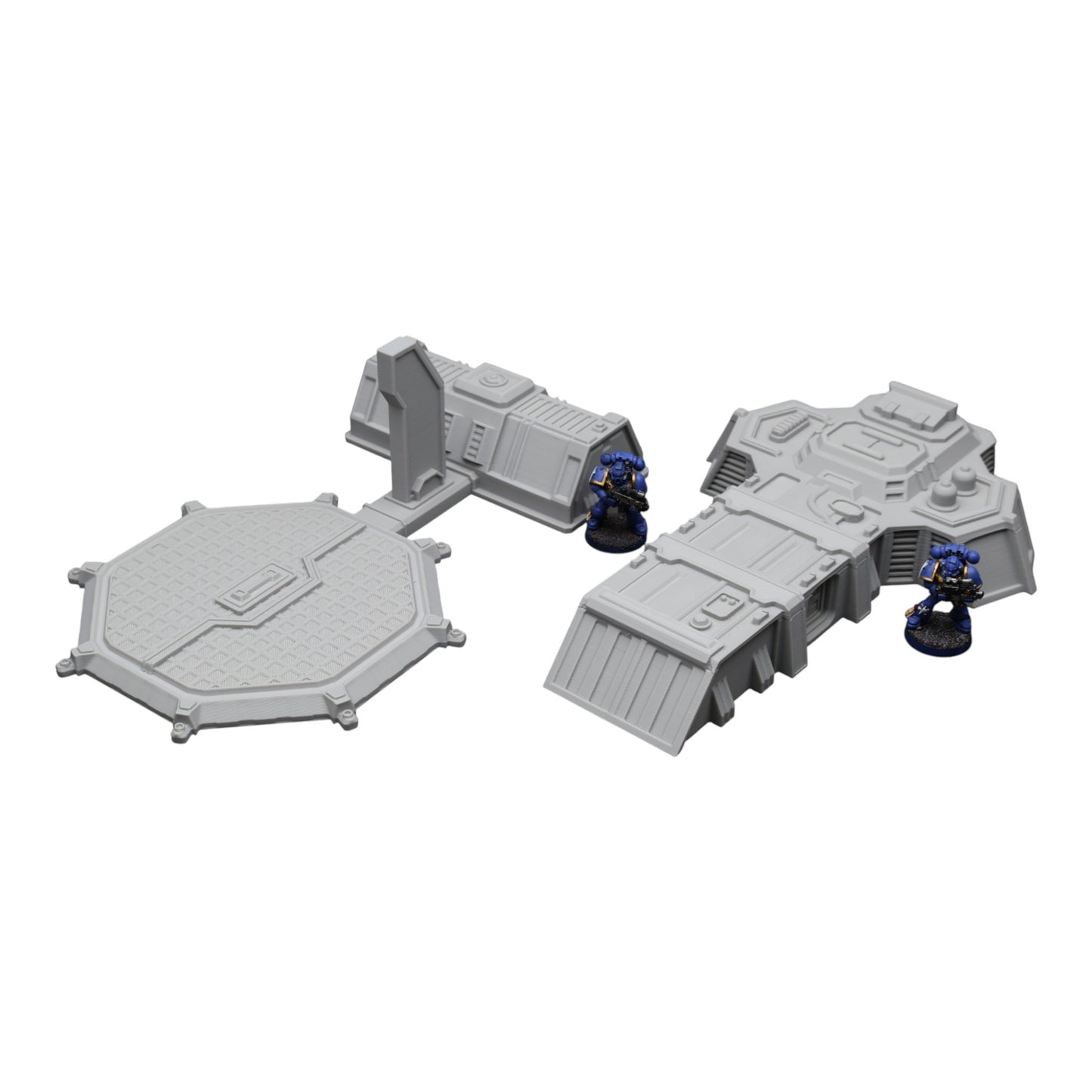Wargaming 28mm scatter terrain scenery showing 3D-printed item that is compatible with games such as Warhammer 40K, Star Wars Legions, D+D, Dungeons and Dragons, Sci-Fi, Fantasy and other miniature tabletop games. Brand Jawar3d found at www.jawar3d.co.uk.