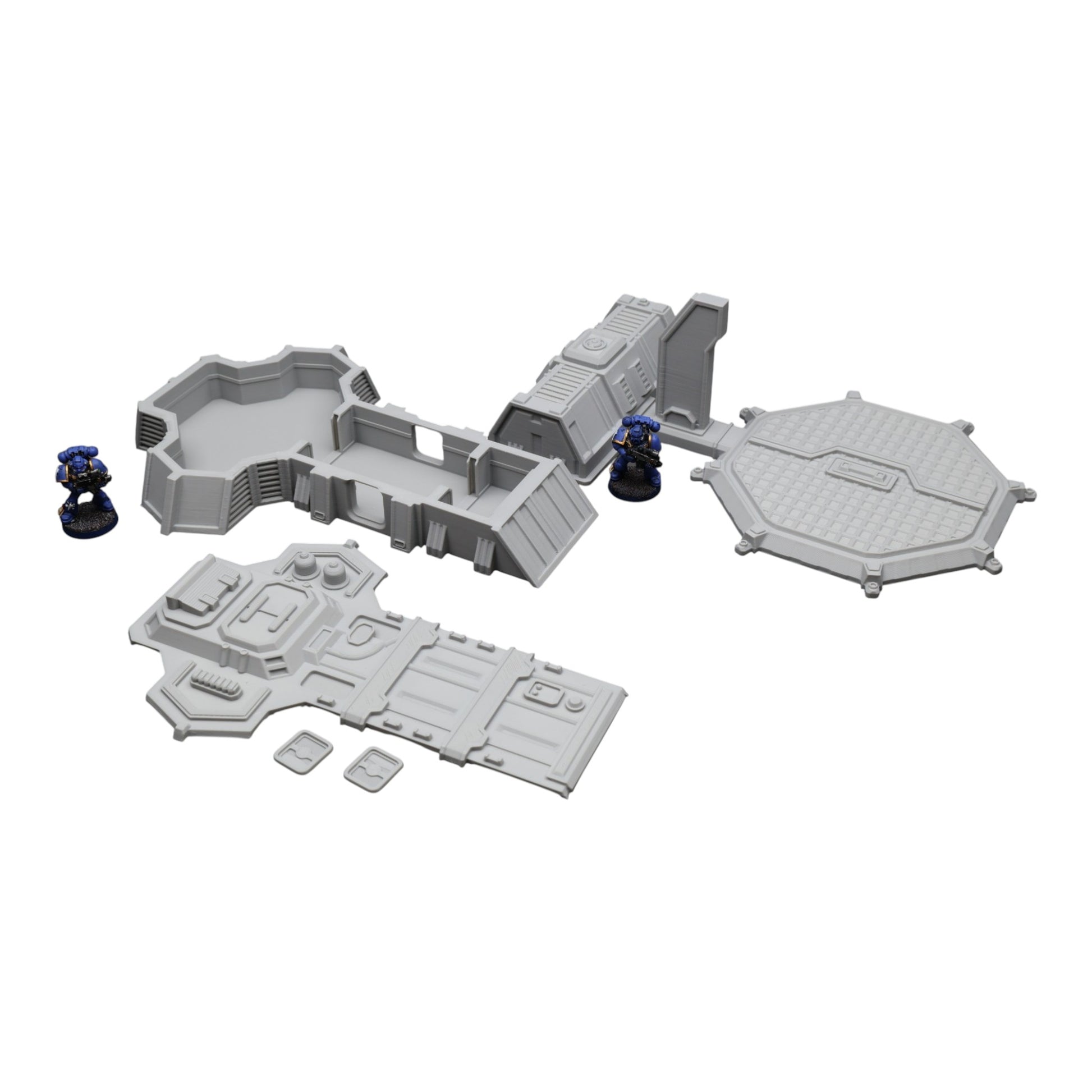 Wargaming 28mm scatter terrain scenery showing 3D-printed item that is compatible with games such as Warhammer 40K, Star Wars Legions, D+D, Dungeons and Dragons, Sci-Fi, Fantasy and other miniature tabletop games. Brand Jawar3d found at www.jawar3d.co.uk.