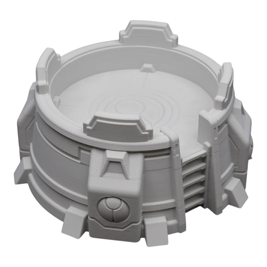 Wargaming 28mm scatter terrain scenery showing 3D-printed item that is compatible with games such as Warhammer 40K, Star Wars Legions, D+D, Dungeons and Dragons, Sci-Fi, Fantasy and other miniature tabletop games. Brand Jawar3d found at www.jawar3d.co.uk.