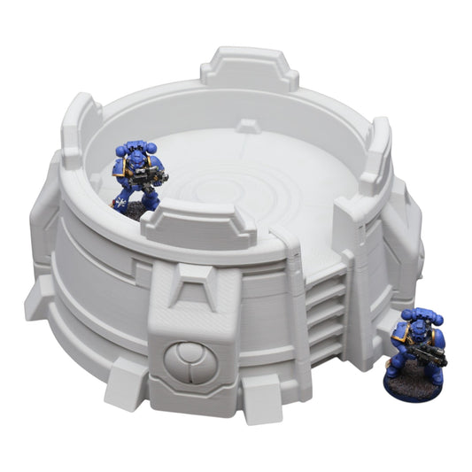 Wargaming 28mm scatter terrain scenery showing 3D-printed item that is compatible with games such as Warhammer 40K, Star Wars Legions, D+D, Dungeons and Dragons, Sci-Fi, Fantasy and other miniature tabletop games. Brand Jawar3d found at www.jawar3d.co.uk.