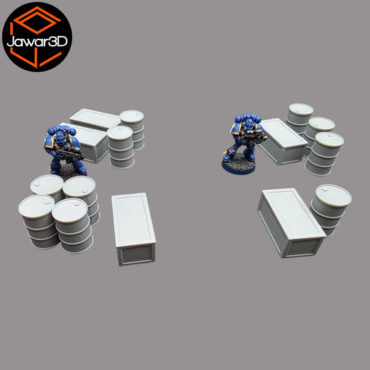 Wargaming 28mm scatter terrain scenery showing 3D-printed item that is compatible with games such as Warhammer 40K, Star Wars Legions, D+D, Dungeons and Dragons, Sci-Fi, Fantasy and other miniature tabletop games. Brand Jawar3d found at www.jawar3d.co.uk.