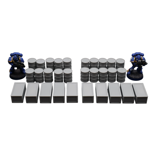 Wargaming 28mm scatter terrain scenery showing 3D-printed item that is compatible with games such as Warhammer 40K, Star Wars Legions, D+D, Dungeons and Dragons, Sci-Fi, Fantasy and other miniature tabletop games. Brand Jawar3d found at www.jawar3d.co.uk.