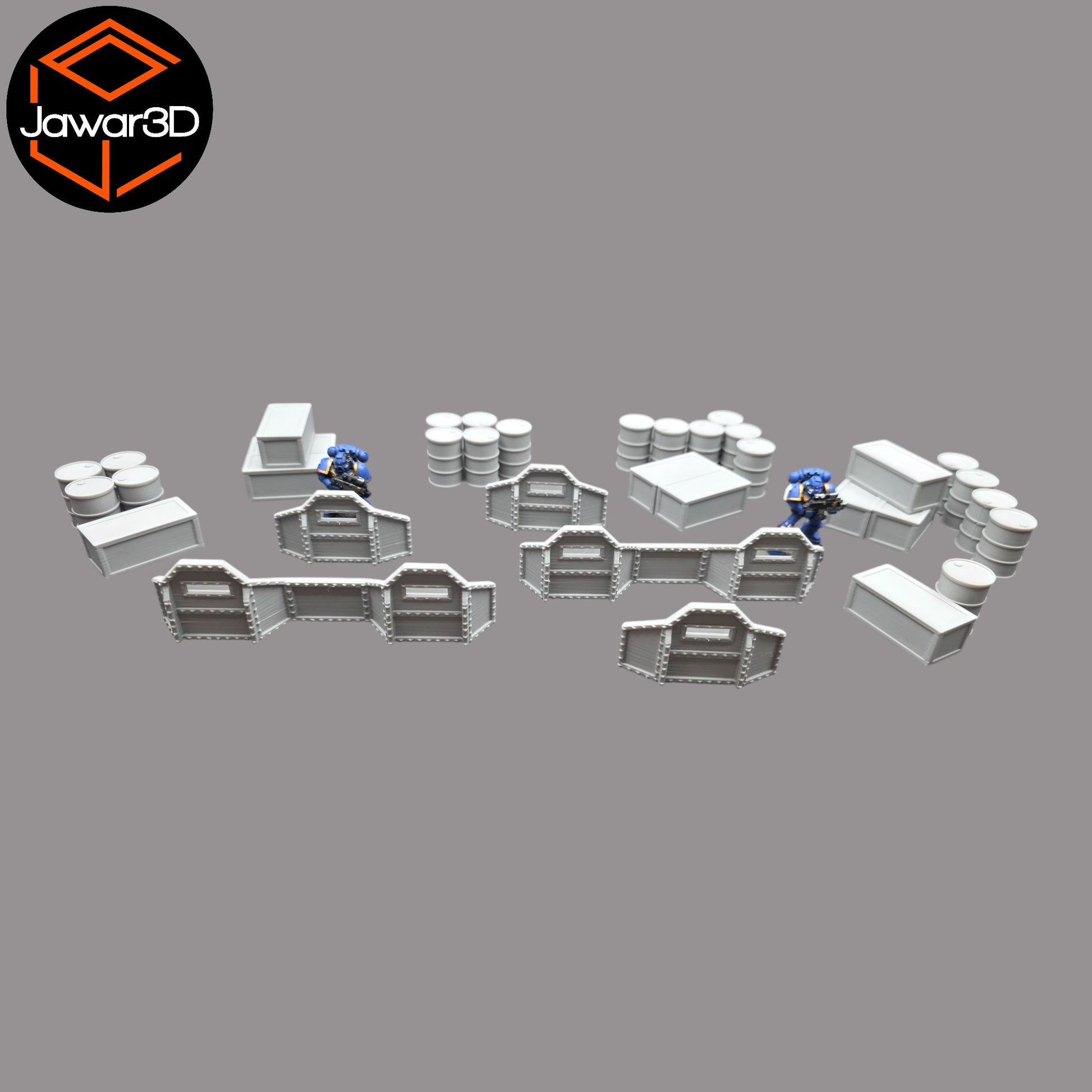 Wargaming 28mm scatter terrain scenery showing 3D-printed item that is compatible with games such as Warhammer 40K, Star Wars Legions, D+D, Dungeons and Dragons, Sci-Fi, Fantasy and other miniature tabletop games. Brand Jawar3d found at www.jawar3d.co.uk.