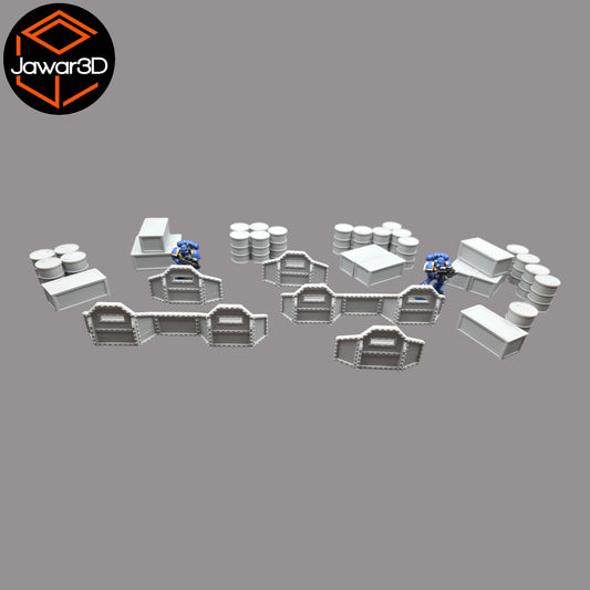Wargaming 28mm scatter terrain scenery showing 3D-printed item that is compatible with games such as Warhammer 40K, Star Wars Legions, D+D, Dungeons and Dragons, Sci-Fi, Fantasy and other miniature tabletop games. Brand Jawar3d found at www.jawar3d.co.uk.