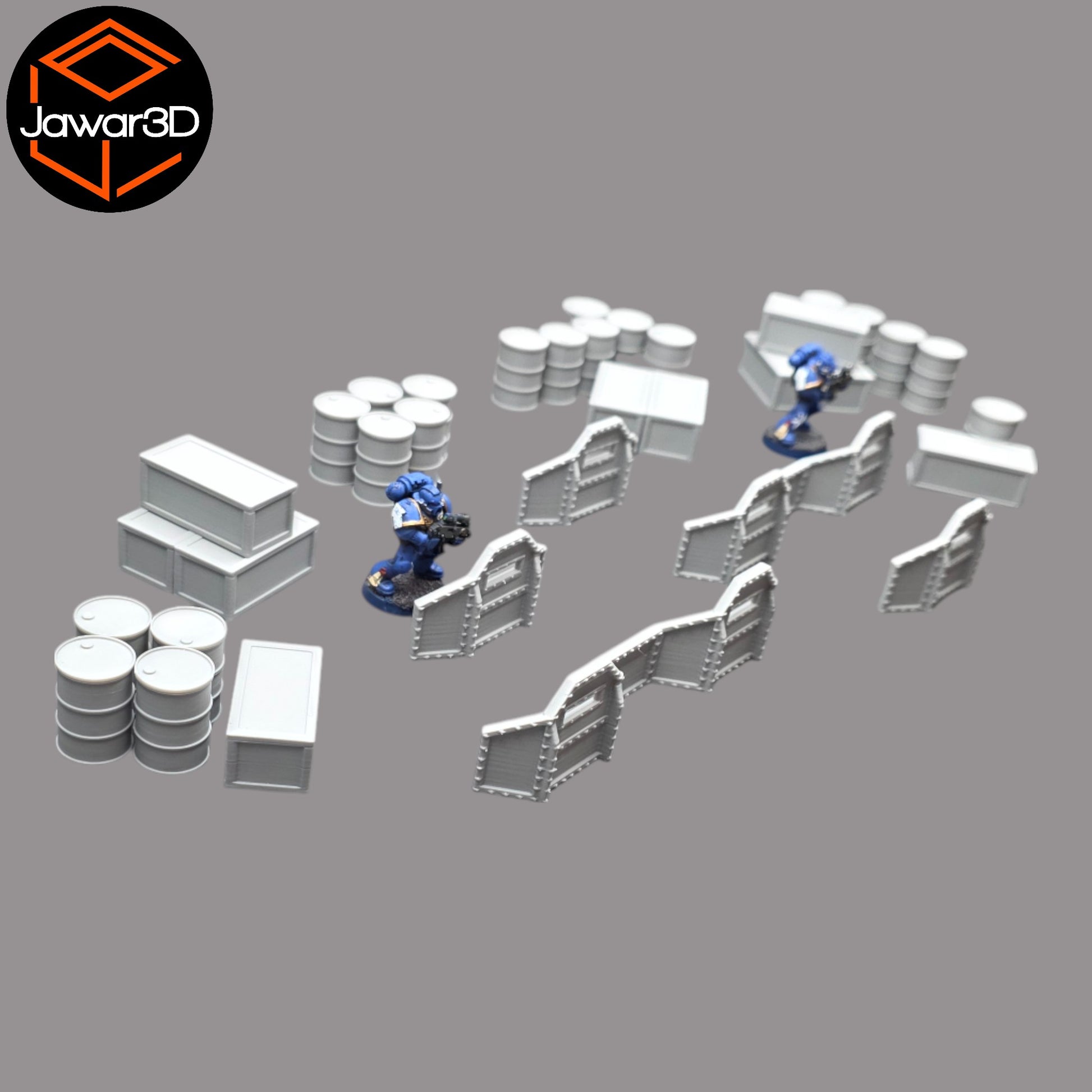 Wargaming 28mm scatter terrain scenery showing 3D-printed item that is compatible with games such as Warhammer 40K, Star Wars Legions, D+D, Dungeons and Dragons, Sci-Fi, Fantasy and other miniature tabletop games. Brand Jawar3d found at www.jawar3d.co.uk.