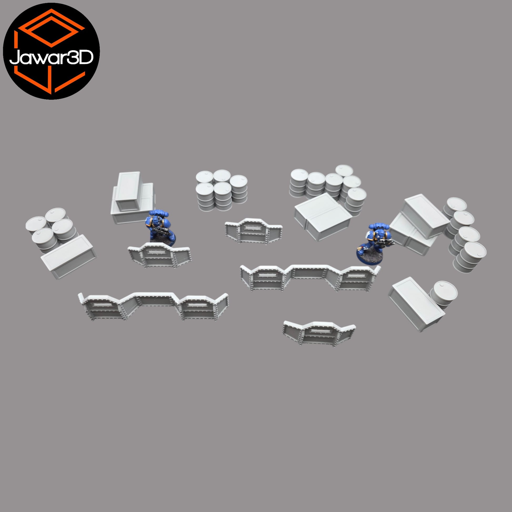 Wargaming 28mm scatter terrain scenery showing 3D-printed item that is compatible with games such as Warhammer 40K, Star Wars Legions, D+D, Dungeons and Dragons, Sci-Fi, Fantasy and other miniature tabletop games. Brand Jawar3d found at www.jawar3d.co.uk.