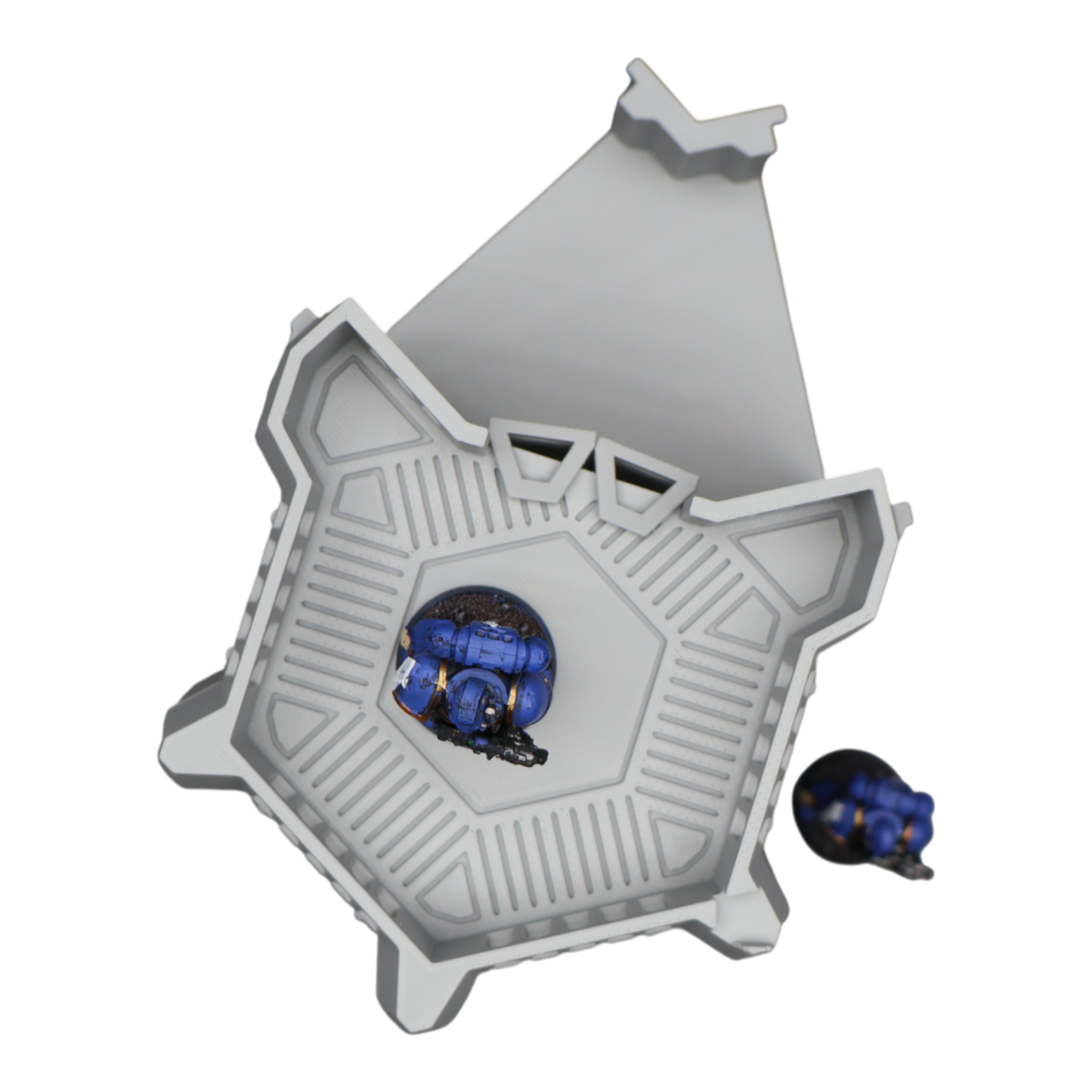 Wargaming 28mm scatter terrain scenery showing 3D-printed item that is compatible with games such as Warhammer 40K, Star Wars Legions, D+D, Dungeons and Dragons, Sci-Fi, Fantasy and other miniature tabletop games. Brand Jawar3d found at www.jawar3d.co.uk.