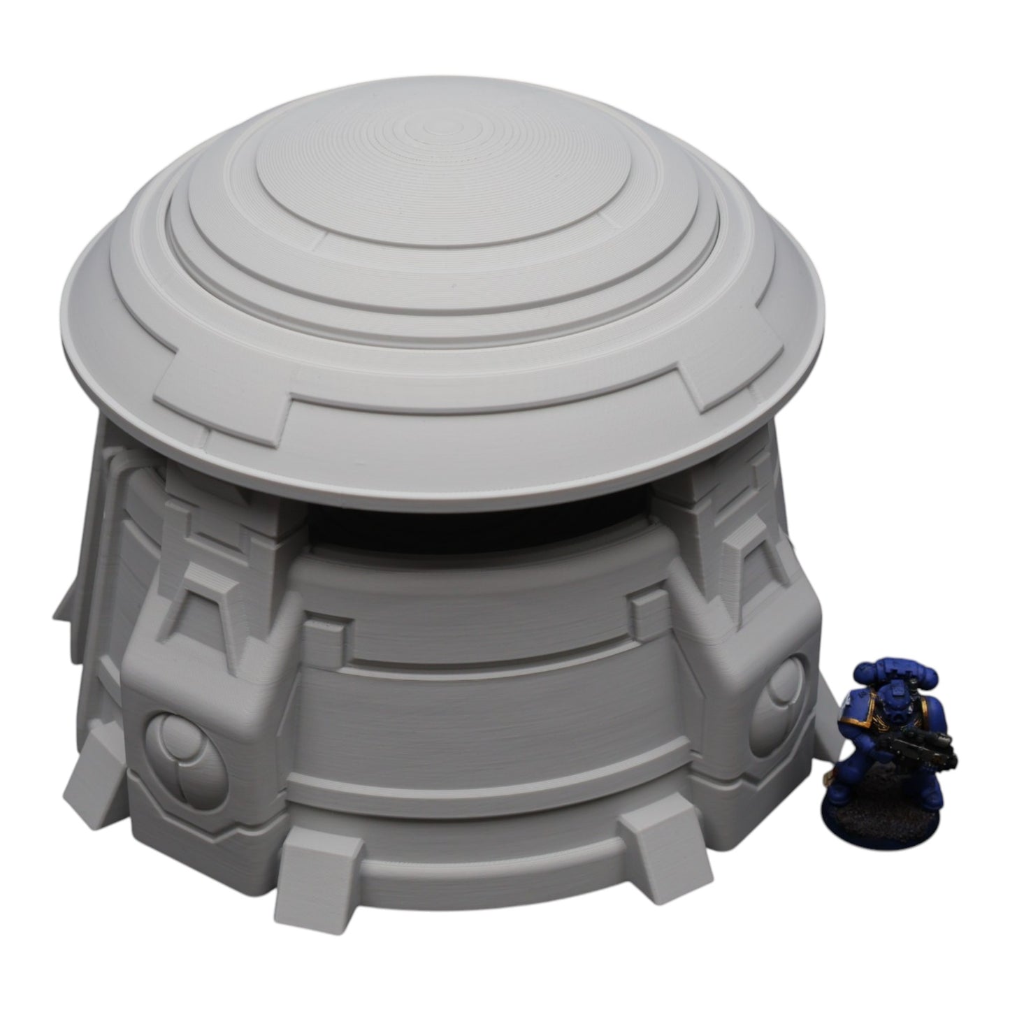 Wargaming 28mm scatter terrain scenery showing 3D-printed item that is compatible with games such as Warhammer 40K, Star Wars Legions, D+D, Dungeons and Dragons, Sci-Fi, Fantasy and other miniature tabletop games. Brand Jawar3d found at www.jawar3d.co.uk.