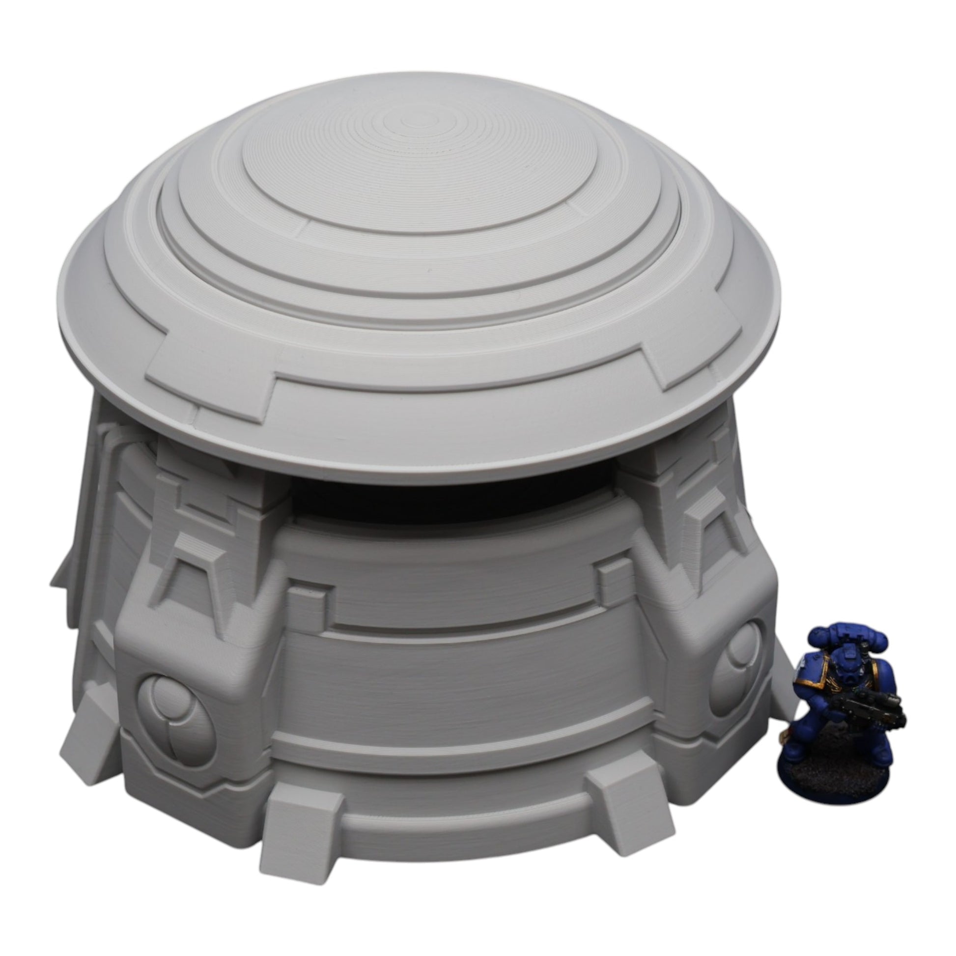 Wargaming 28mm scatter terrain scenery showing 3D-printed item that is compatible with games such as Warhammer 40K, Star Wars Legions, D+D, Dungeons and Dragons, Sci-Fi, Fantasy and other miniature tabletop games. Brand Jawar3d found at www.jawar3d.co.uk.