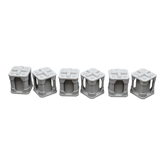 Wargaming 28mm scatter terrain scenery showing 3D-printed item that is compatible with games such as Warhammer 40K, Star Wars Legions, D+D, Dungeons and Dragons, Sci-Fi, Fantasy and other miniature tabletop games. Brand Jawar3d found at www.jawar3d.co.uk.