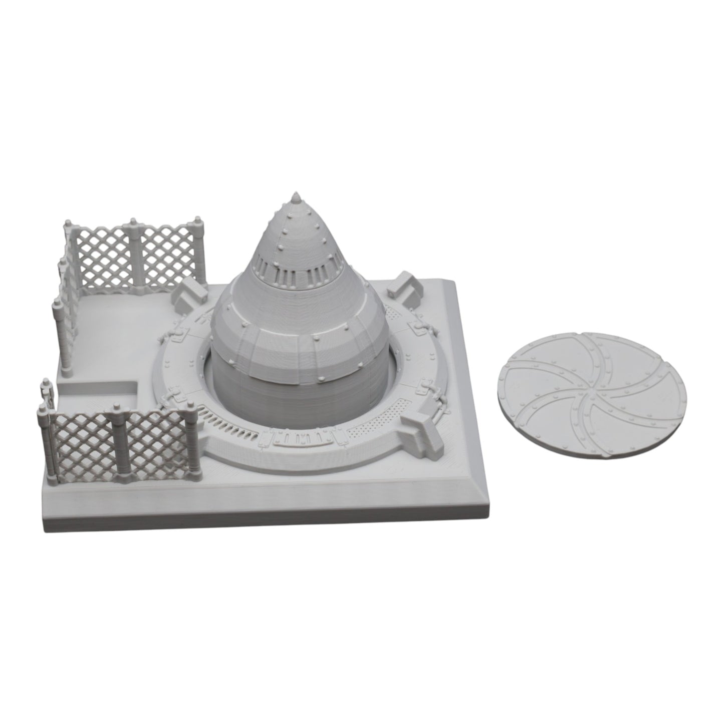 Wargaming 28mm scatter terrain scenery showing 3D-printed item that is compatible with games such as Warhammer 40K, Star Wars Legions, D+D, Dungeons and Dragons, Sci-Fi, Fantasy and other miniature tabletop games. Brand Jawar3d found at www.jawar3d.co.uk.