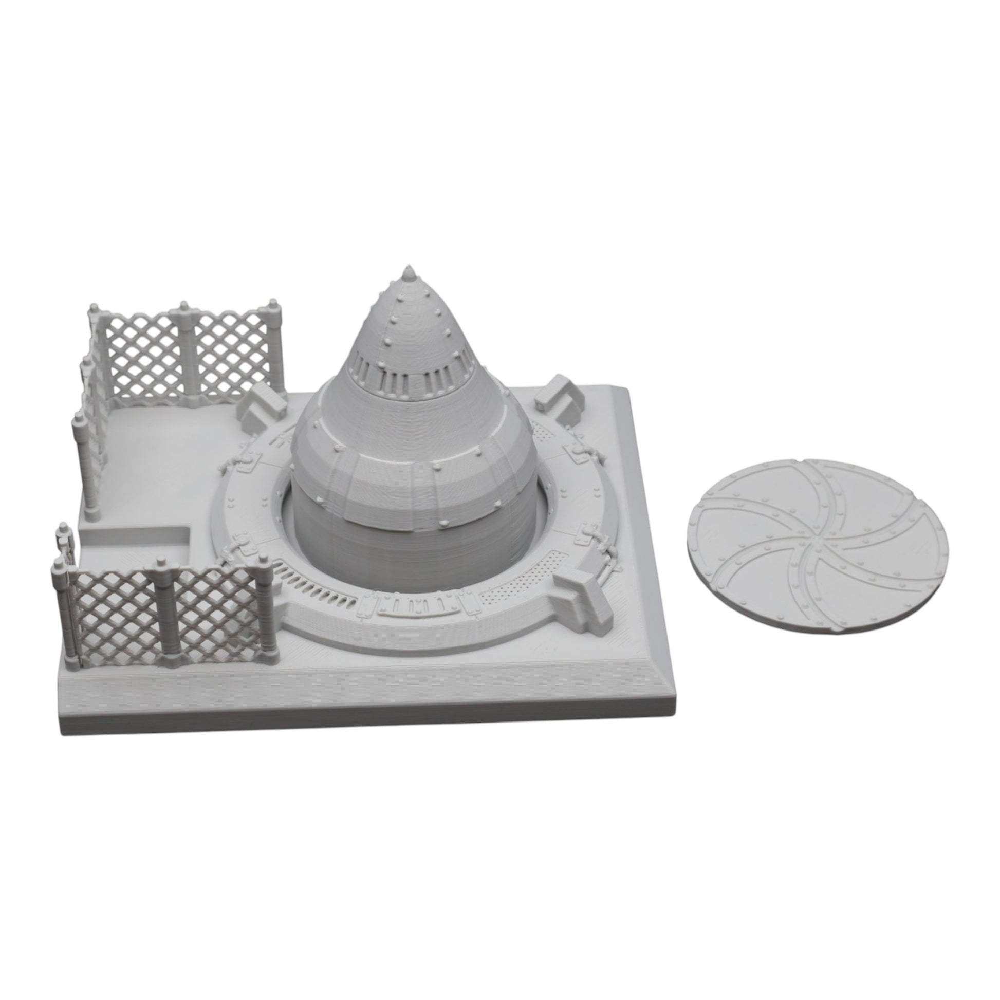 Wargaming 28mm scatter terrain scenery showing 3D-printed item that is compatible with games such as Warhammer 40K, Star Wars Legions, D+D, Dungeons and Dragons, Sci-Fi, Fantasy and other miniature tabletop games. Brand Jawar3d found at www.jawar3d.co.uk.