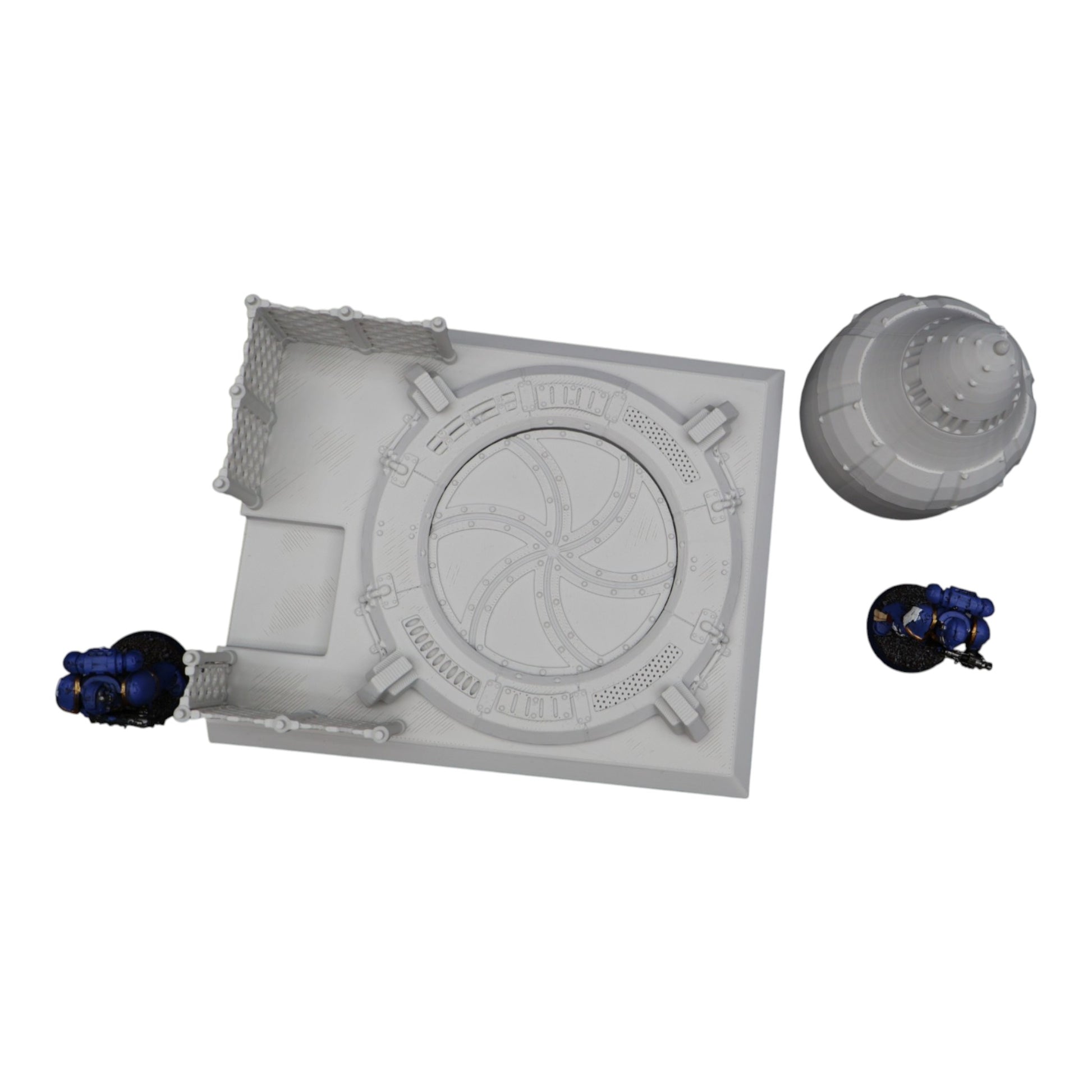 Wargaming 28mm scatter terrain scenery showing 3D-printed item that is compatible with games such as Warhammer 40K, Star Wars Legions, D+D, Dungeons and Dragons, Sci-Fi, Fantasy and other miniature tabletop games. Brand Jawar3d found at www.jawar3d.co.uk.