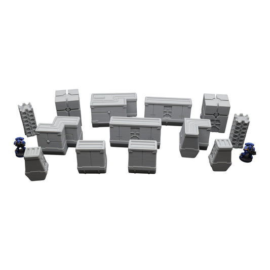 Wargaming 28mm scatter terrain scenery showing 3D-printed item that is compatible with games such as Warhammer 40K, Star Wars Legions, D+D, Dungeons and Dragons, Sci-Fi, Fantasy and other miniature tabletop games. Brand Jawar3d found at www.jawar3d.co.uk.