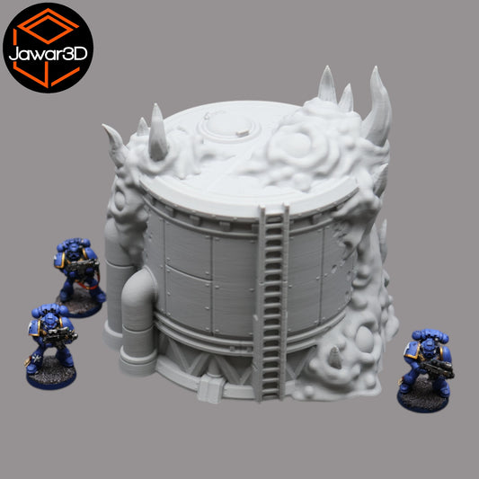 Wargaming 28mm scatter terrain scenery showing 3D-printed item that is compatible with games such as Warhammer 40K, Star Wars Legions, D+D, Dungeons and Dragons, Sci-Fi, Fantasy and other miniature tabletop games. Brand Jawar3d found at www.jawar3d.co.uk.