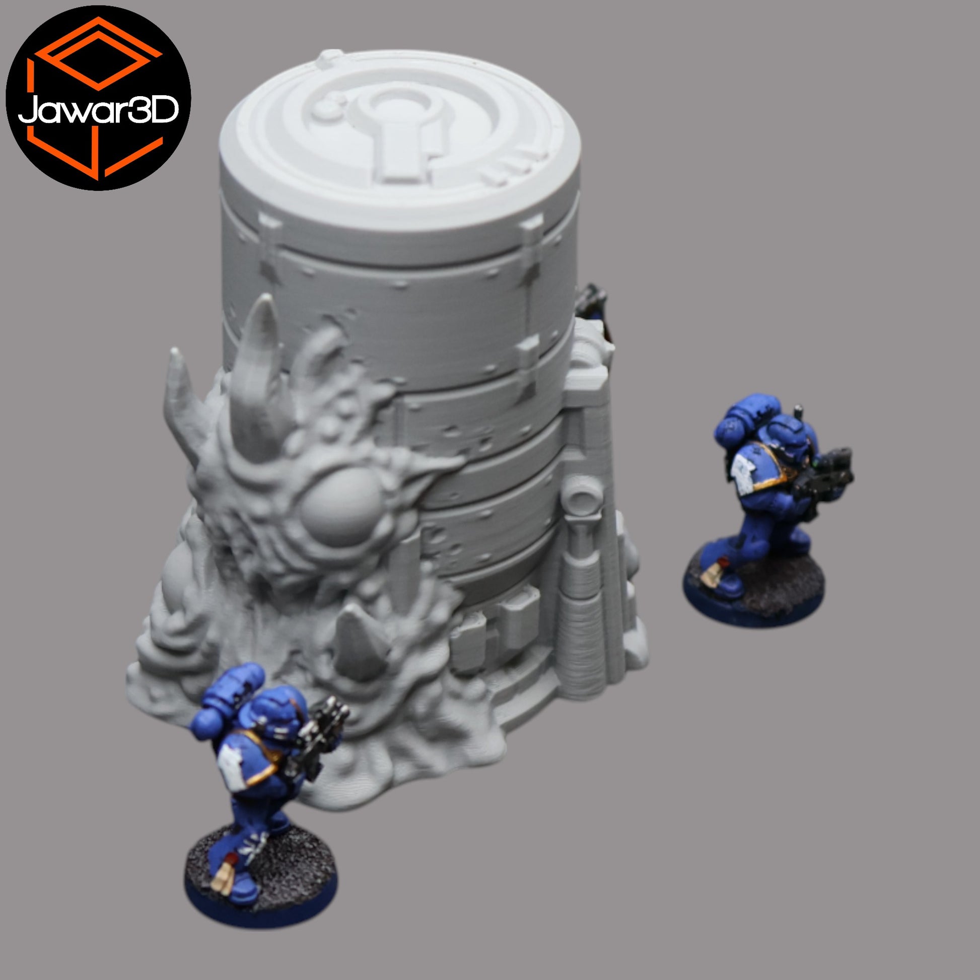 Wargaming 28mm scatter terrain scenery showing 3D-printed item that is compatible with games such as Warhammer 40K, Star Wars Legions, D+D, Dungeons and Dragons, Sci-Fi, Fantasy and other miniature tabletop games. Brand Jawar3d found at www.jawar3d.co.uk.