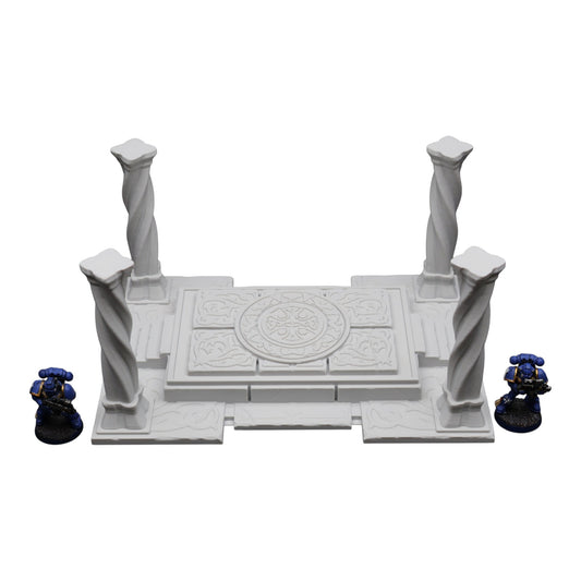 Wargaming 28mm scatter terrain scenery showing 3D-printed item that is compatible with games such as Warhammer 40K, Star Wars Legions, D+D, Dungeons and Dragons, Sci-Fi, Fantasy and other miniature tabletop games. Brand Jawar3d found at www.jawar3d.co.uk.