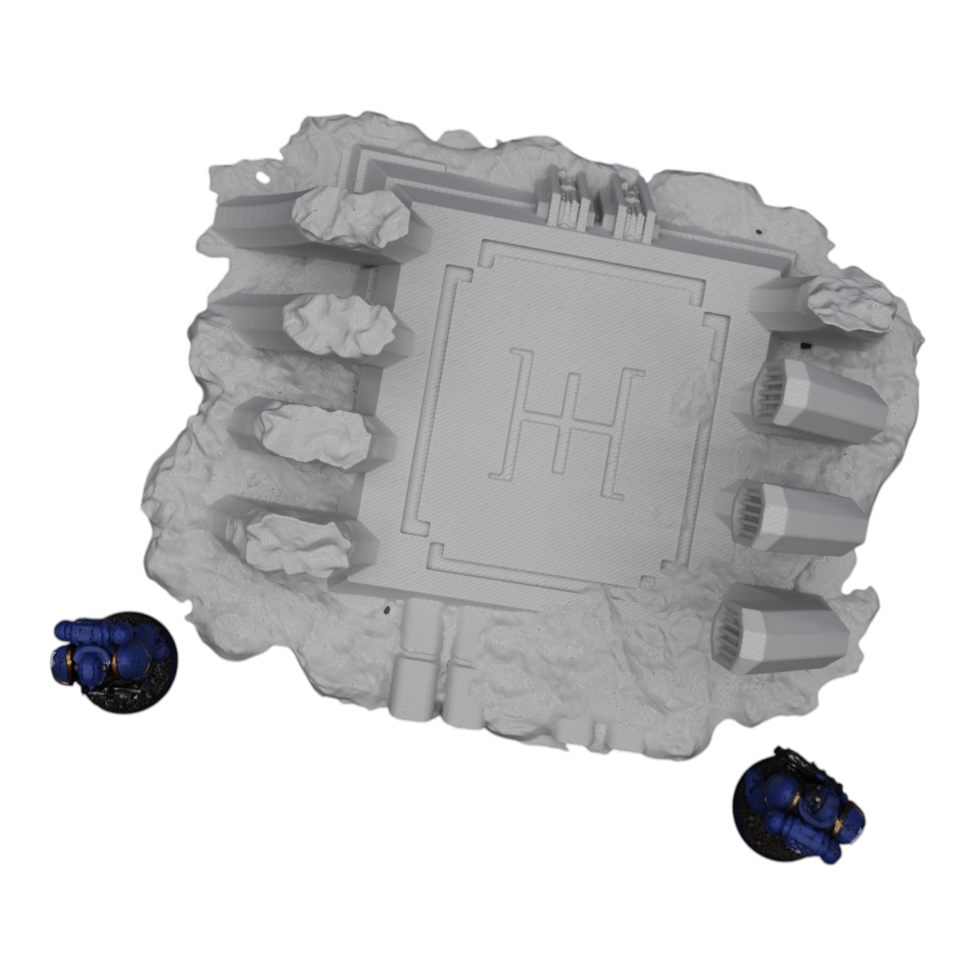 Wargaming 28mm scatter terrain scenery showing 3D-printed item that is compatible with games such as Warhammer 40K, Star Wars Legions, D+D, Dungeons and Dragons, Sci-Fi, Fantasy and other miniature tabletop games. Brand Jawar3d found at www.jawar3d.co.uk.