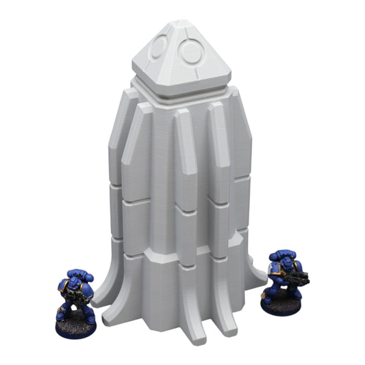 Wargaming 28mm scatter terrain scenery showing 3D-printed item that is compatible with games such as Warhammer 40K, Star Wars Legions, D+D, Dungeons and Dragons, Sci-Fi, Fantasy and other miniature tabletop games. Brand Jawar3d found at www.jawar3d.co.uk.