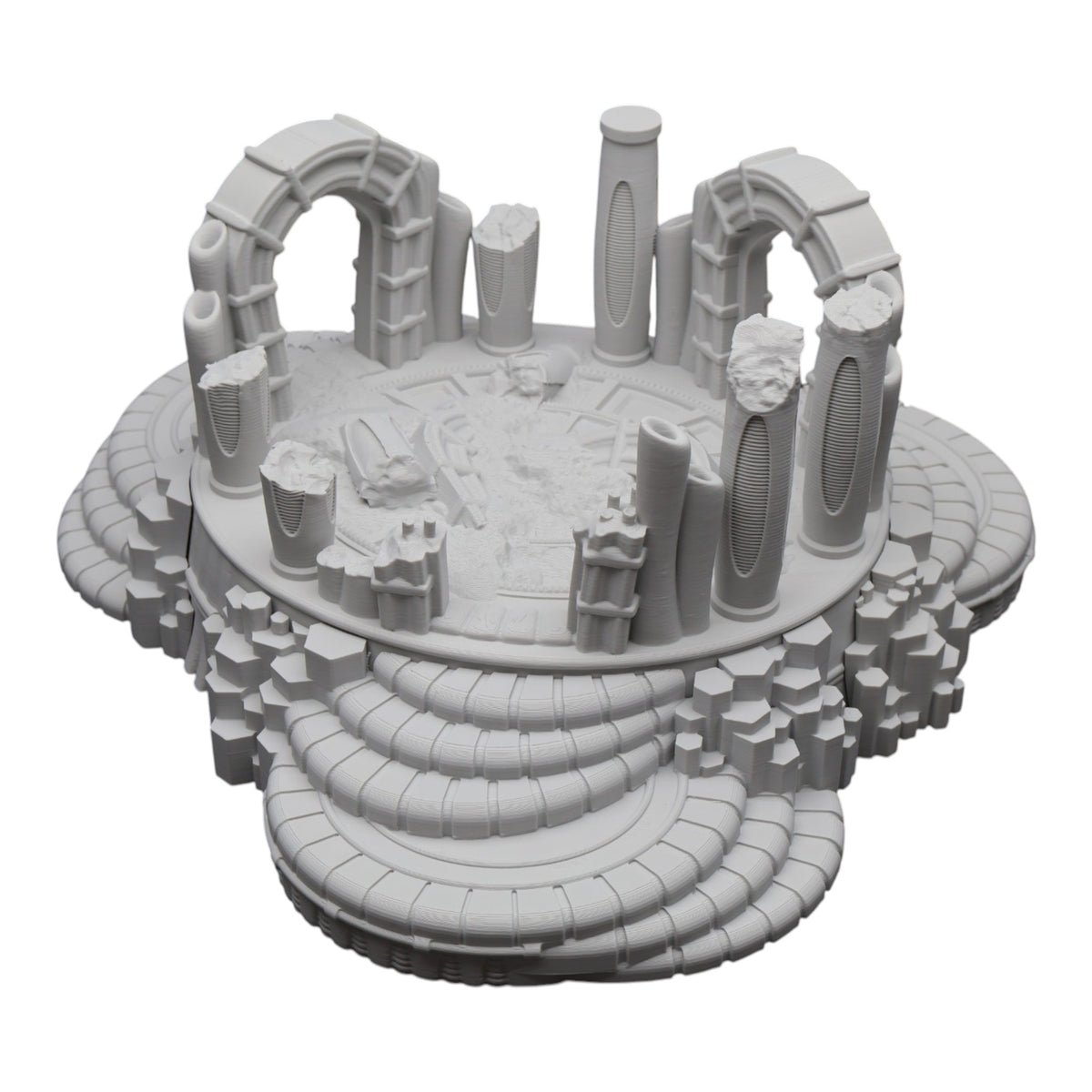 Wargaming 28mm scatter terrain scenery showing 3D-printed item that is compatible with games such as Warhammer 40K, Star Wars Legions, D+D, Dungeons and Dragons, Sci-Fi, Fantasy and other miniature tabletop games. Brand Jawar3d found at www.jawar3d.co.uk.