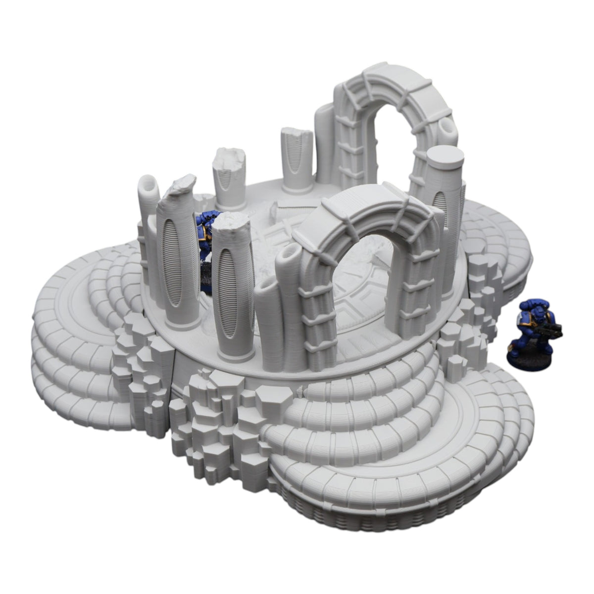 Wargaming 28mm scatter terrain scenery showing 3D-printed item that is compatible with games such as Warhammer 40K, Star Wars Legions, D+D, Dungeons and Dragons, Sci-Fi, Fantasy and other miniature tabletop games. Brand Jawar3d found at www.jawar3d.co.uk.