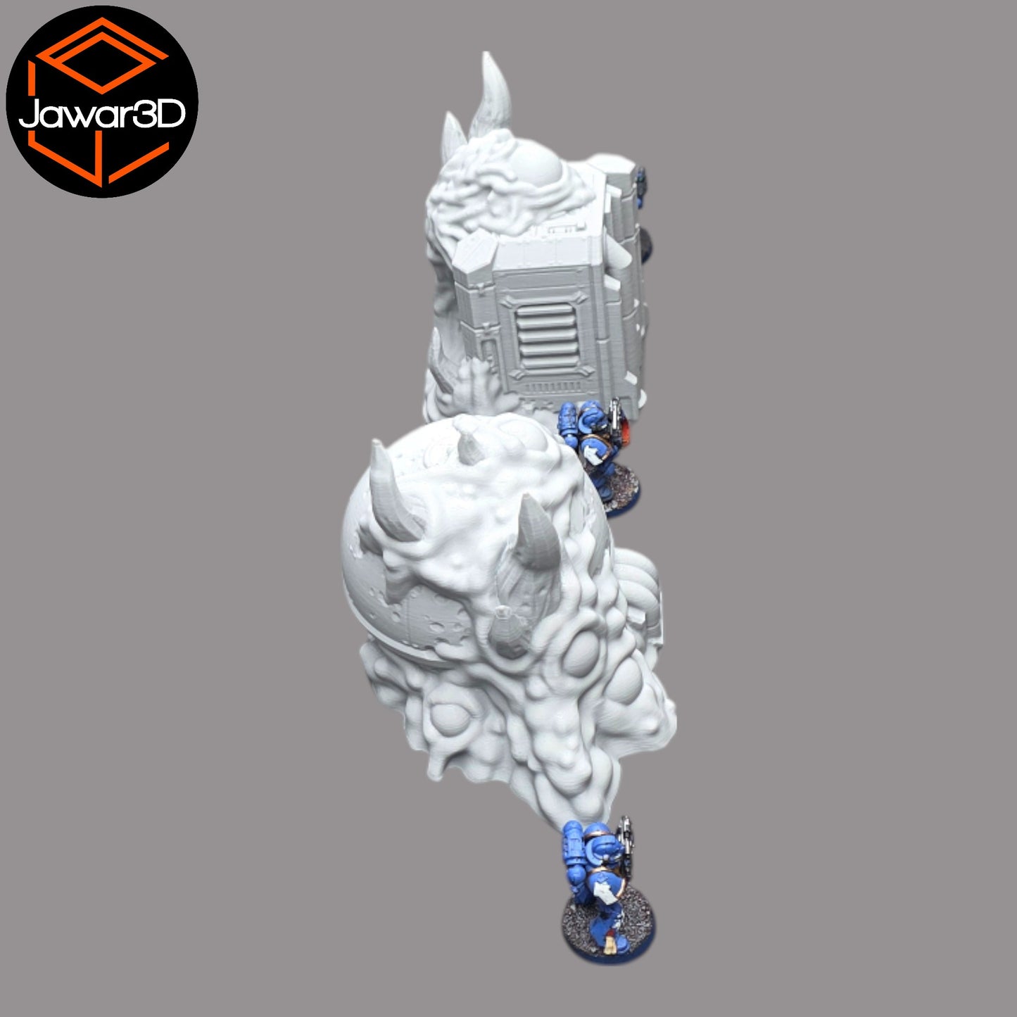 Wargaming 28mm scatter terrain scenery showing 3D-printed item that is compatible with games such as Warhammer 40K, Star Wars Legions, D+D, Dungeons and Dragons, Sci-Fi, Fantasy and other miniature tabletop games. Brand Jawar3d found at www.jawar3d.co.uk.