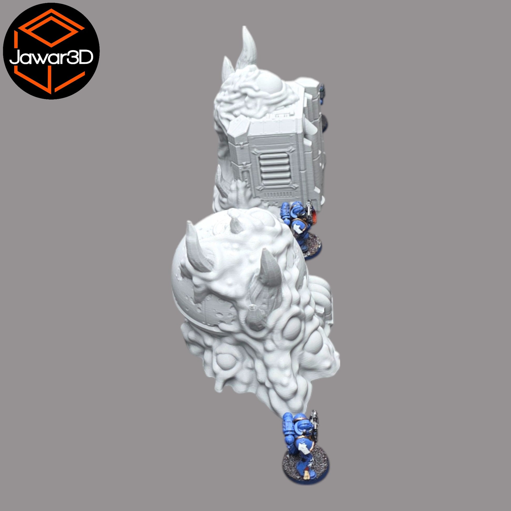 Wargaming 28mm scatter terrain scenery showing 3D-printed item that is compatible with games such as Warhammer 40K, Star Wars Legions, D+D, Dungeons and Dragons, Sci-Fi, Fantasy and other miniature tabletop games. Brand Jawar3d found at www.jawar3d.co.uk.