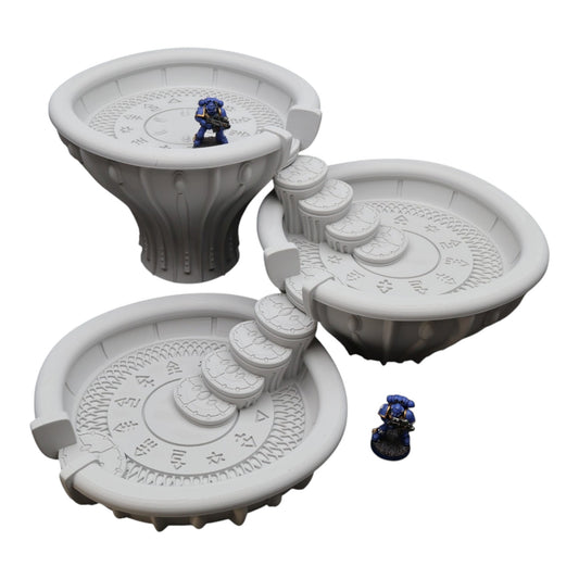 Wargaming 28mm scatter terrain scenery showing 3D-printed item that is compatible with games such as Warhammer 40K, Star Wars Legions, D+D, Dungeons and Dragons, Sci-Fi, Fantasy and other miniature tabletop games. Brand Jawar3d found at www.jawar3d.co.uk.