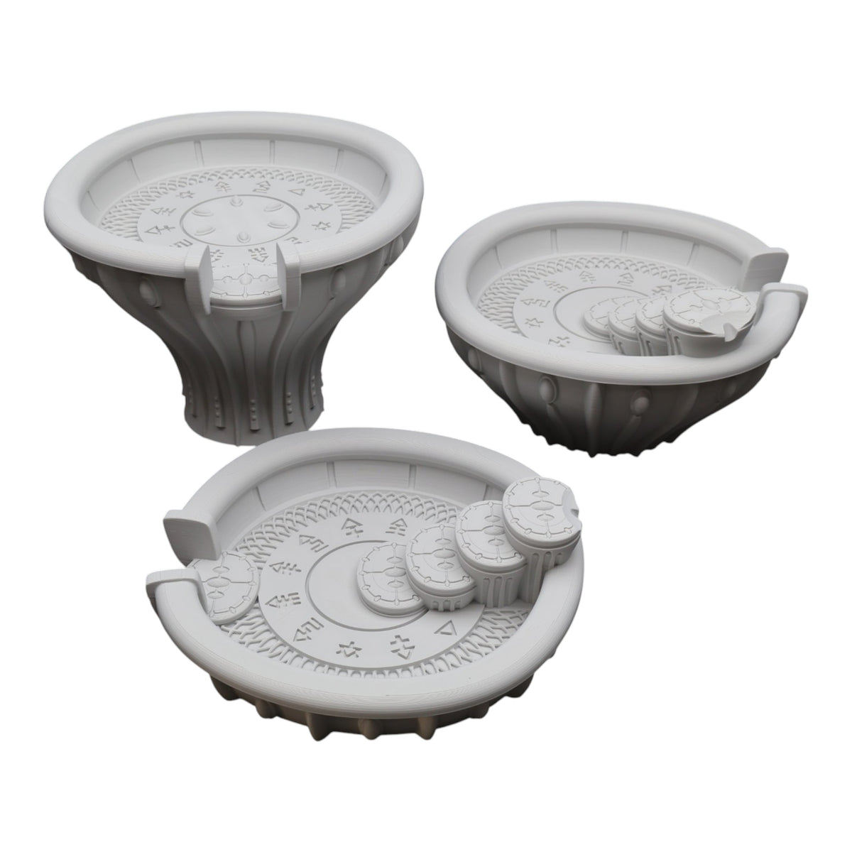 Wargaming 28mm scatter terrain scenery showing 3D-printed item that is compatible with games such as Warhammer 40K, Star Wars Legions, D+D, Dungeons and Dragons, Sci-Fi, Fantasy and other miniature tabletop games. Brand Jawar3d found at www.jawar3d.co.uk.