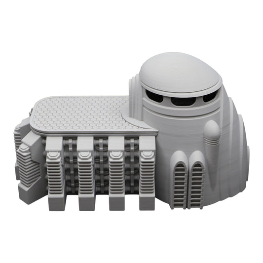 Wargaming 28mm scatter terrain scenery showing 3D-printed item that is compatible with games such as Warhammer 40K, Star Wars Legions, D+D, Dungeons and Dragons, Sci-Fi, Fantasy and other miniature tabletop games. Brand Jawar3d found at www.jawar3d.co.uk.