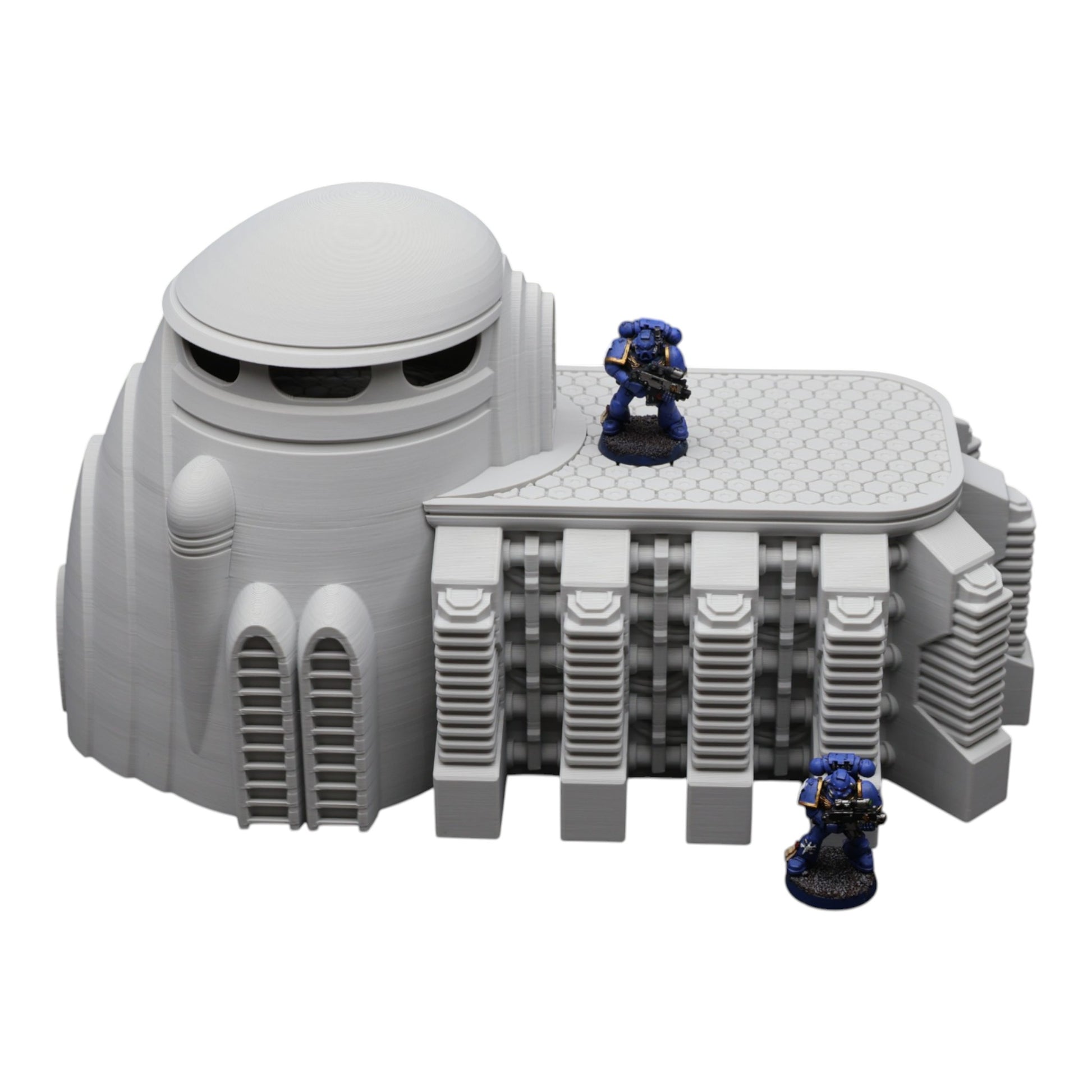 Wargaming 28mm scatter terrain scenery showing 3D-printed item that is compatible with games such as Warhammer 40K, Star Wars Legions, D+D, Dungeons and Dragons, Sci-Fi, Fantasy and other miniature tabletop games. Brand Jawar3d found at www.jawar3d.co.uk.