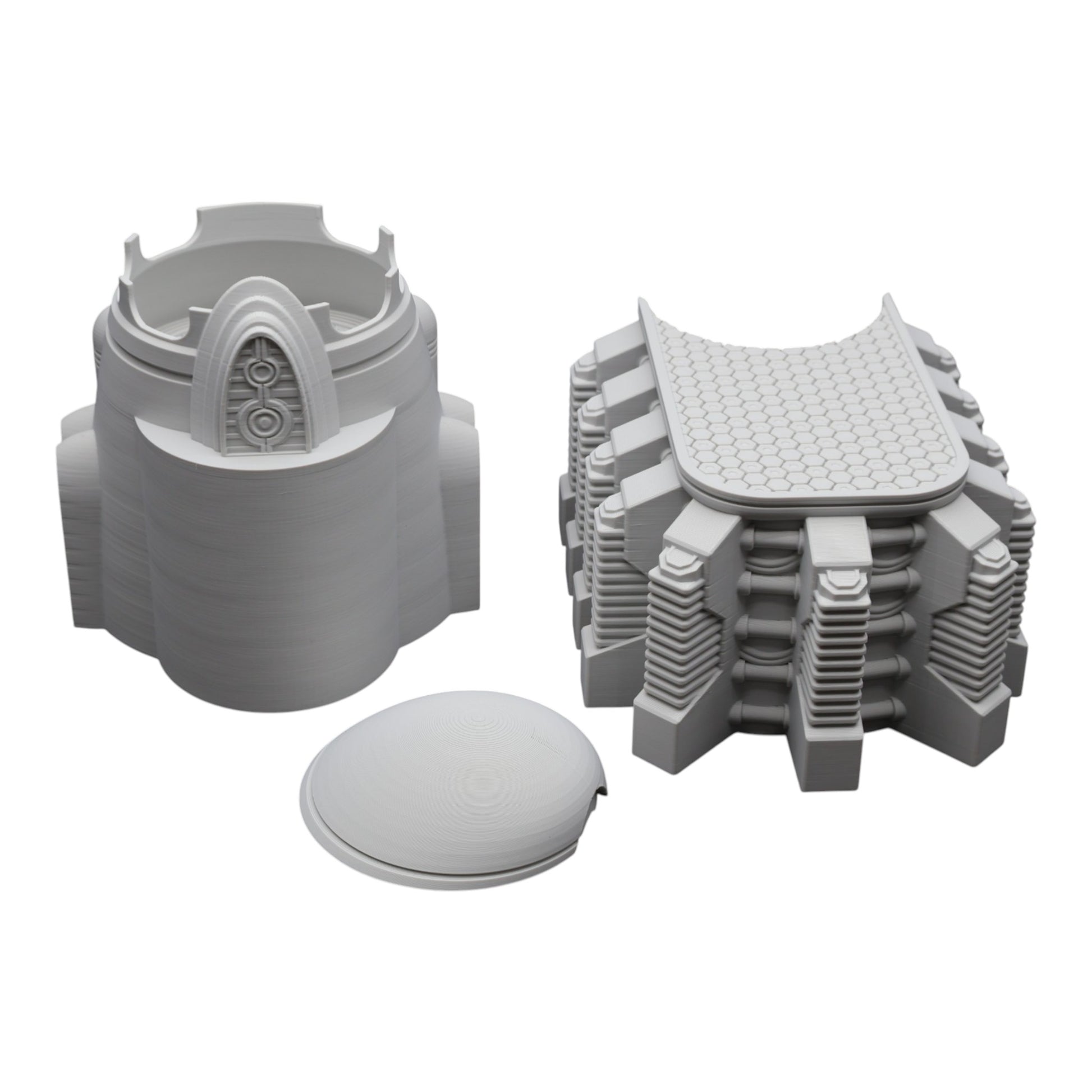 Wargaming 28mm scatter terrain scenery showing 3D-printed item that is compatible with games such as Warhammer 40K, Star Wars Legions, D+D, Dungeons and Dragons, Sci-Fi, Fantasy and other miniature tabletop games. Brand Jawar3d found at www.jawar3d.co.uk.